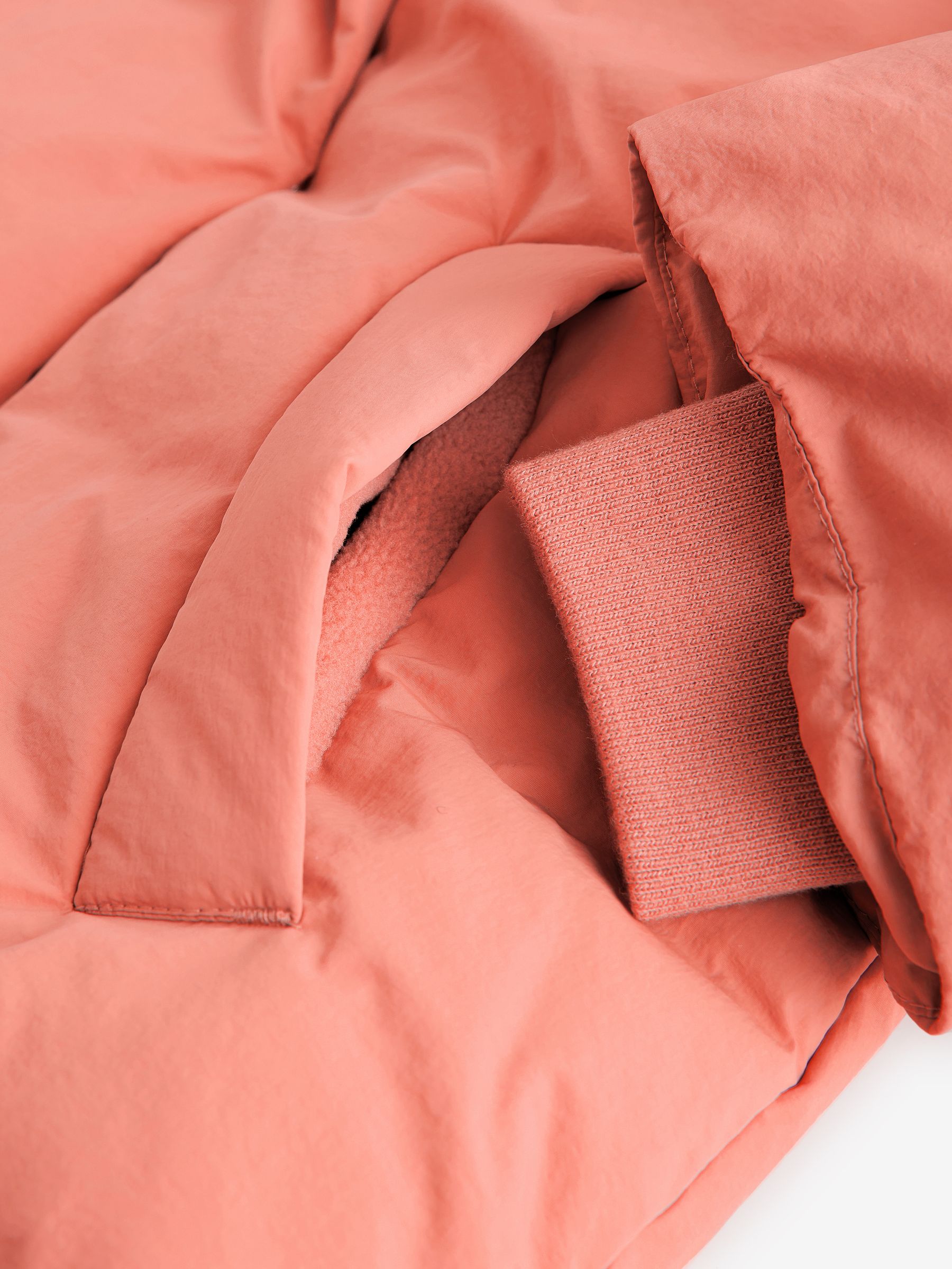 Pink Rust Shower Resistant No Quilt Padded Coat (3-16yrs)