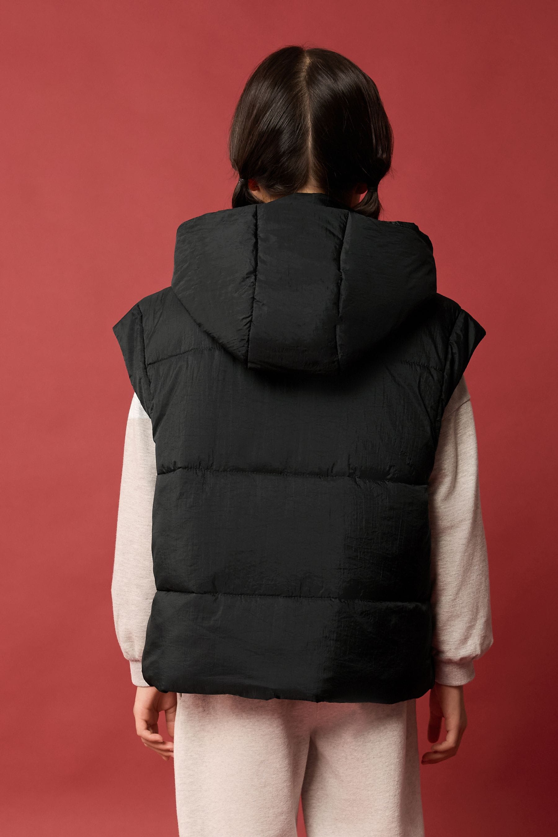 Black Oversize Gilet (3-16yrs)