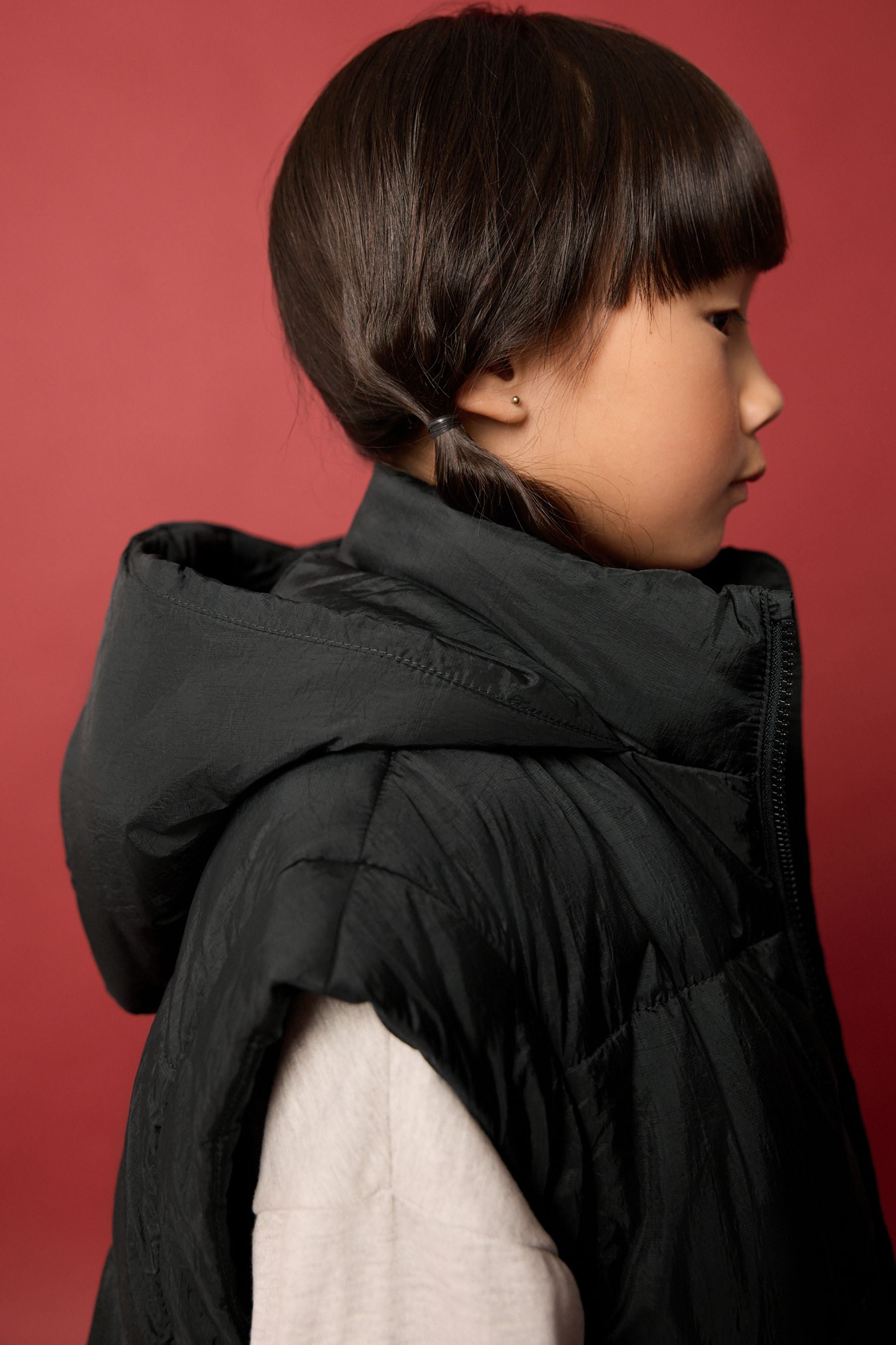 Black Oversize Gilet (3-16yrs)