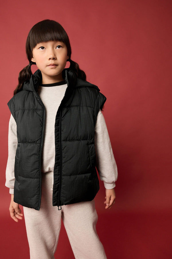 Black Oversize Gilet (3-16yrs)