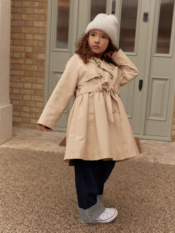 Stone Shower Resistant Skirted Trench Coat (3-16yrs)