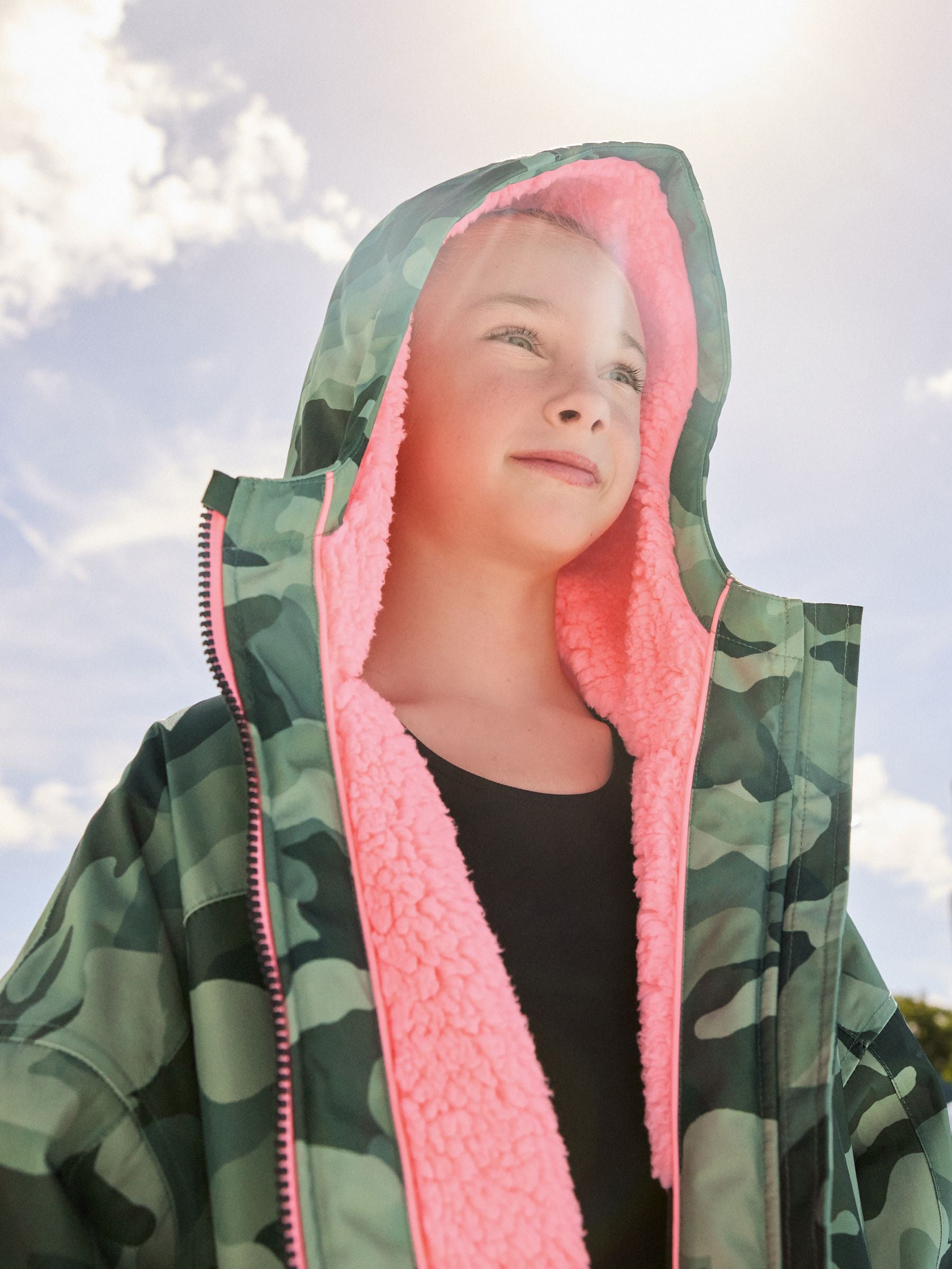 Camouflage Waterproof Changing Robe (3-16yrs)