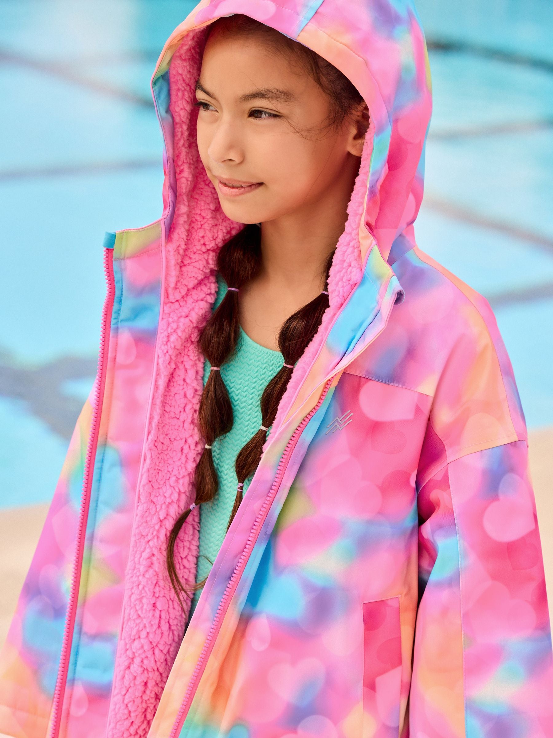 Pink Waterproof Changing Robe (3-16yrs)