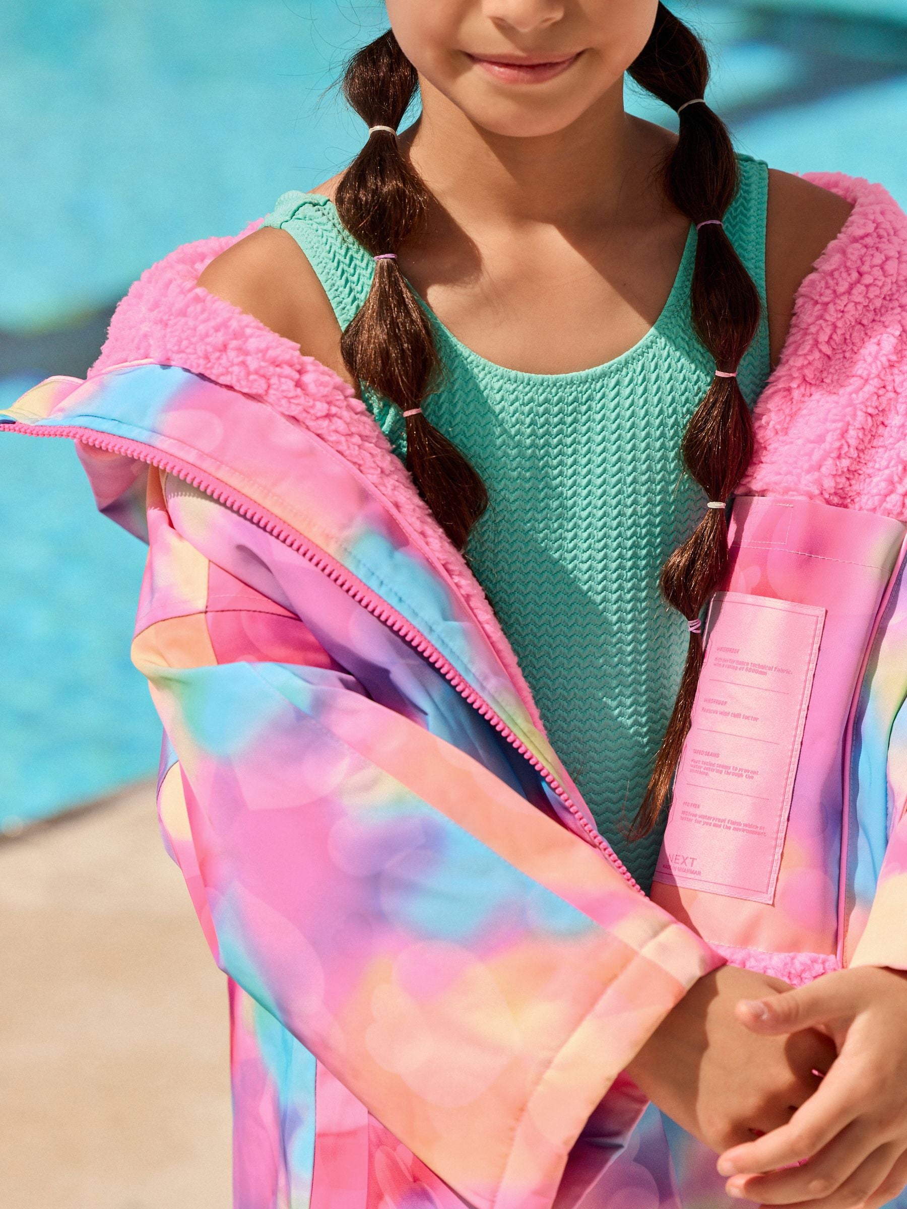 Pink Waterproof Changing Robe (3-16yrs)