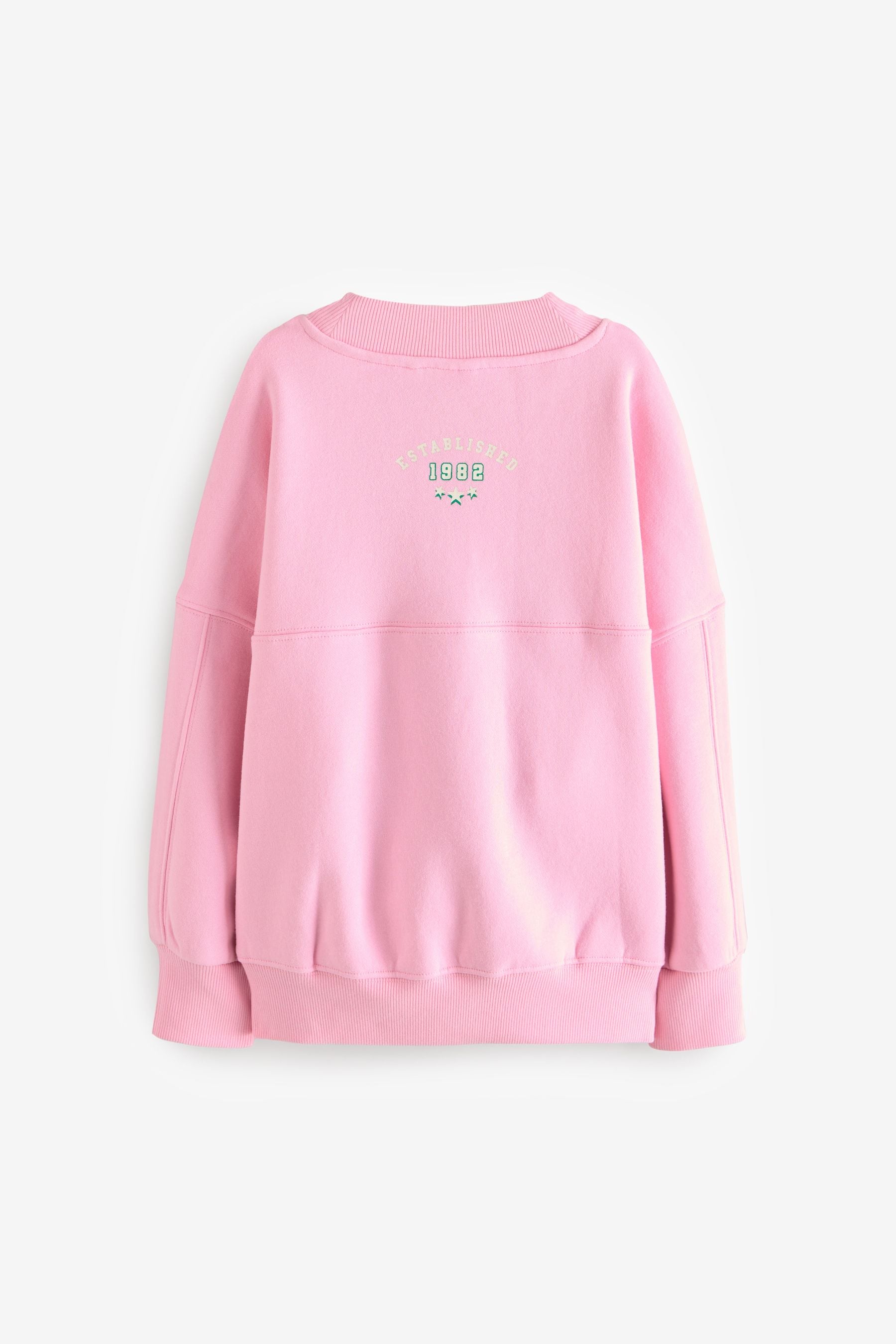 Pink/Green Slogan Sweatshirt (3-16yrs)