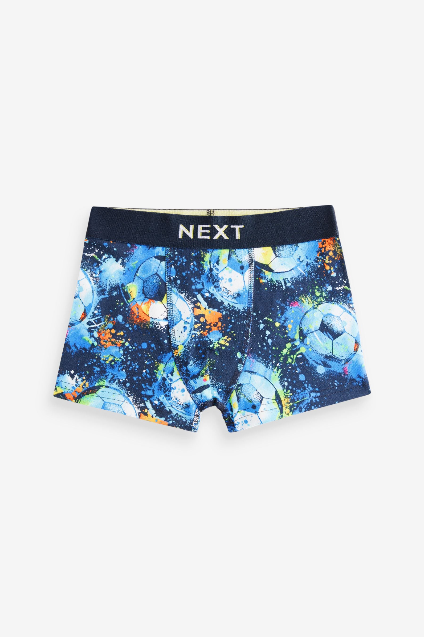 Blue Football Trunks 5 Pack (2-16yrs)