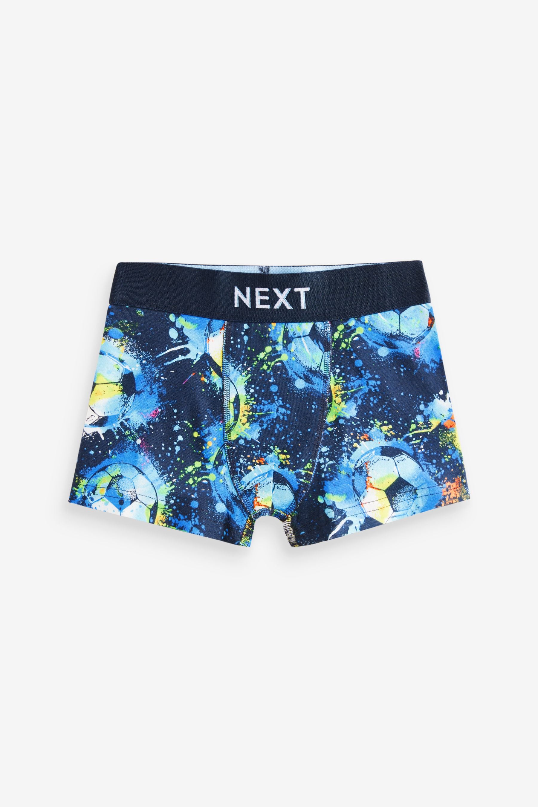 Blue Football Trunks 5 Pack (2-16yrs)