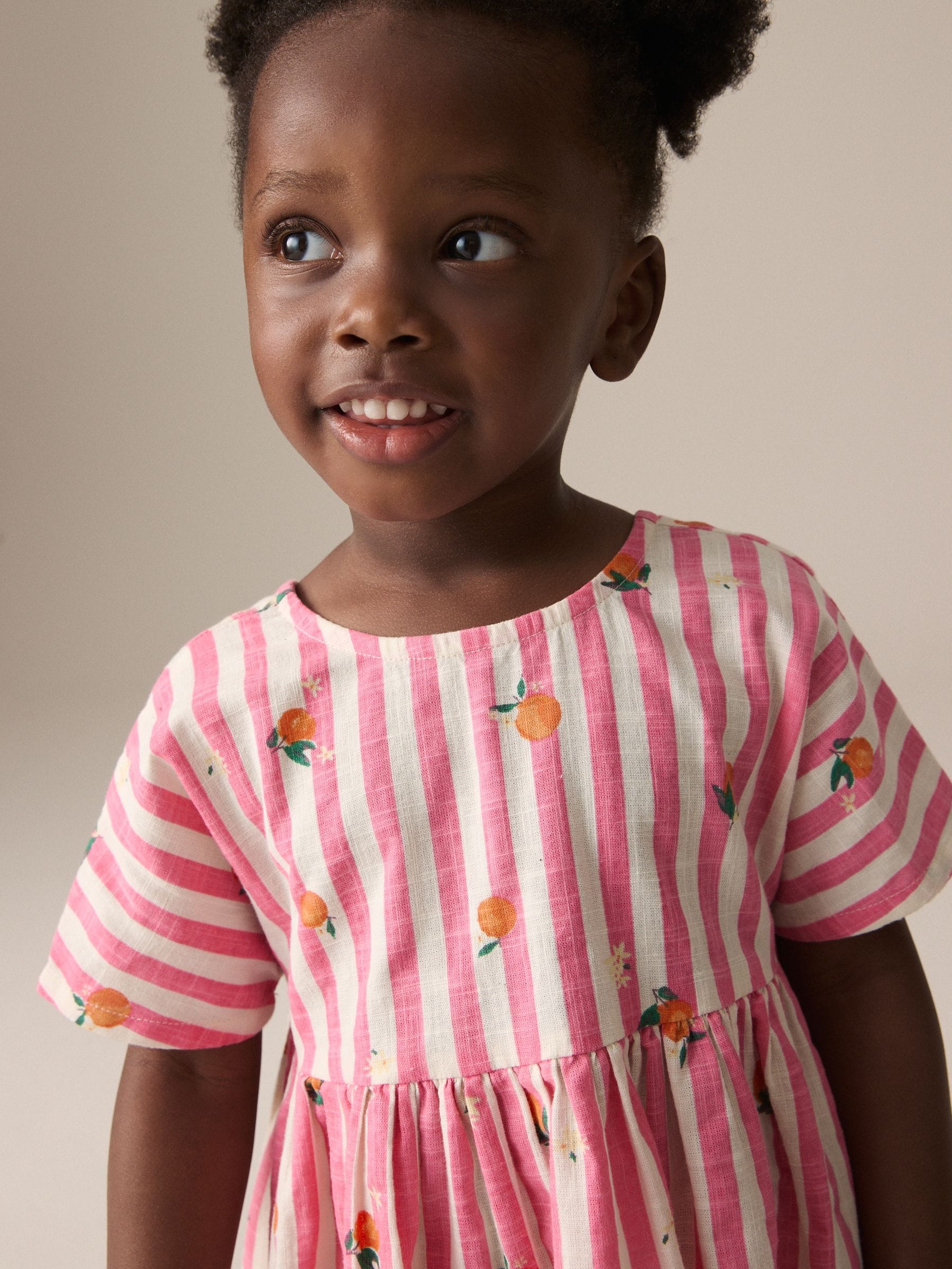 Pink Stripe 100% Cotton Boxy Dress (3mths-8yrs)