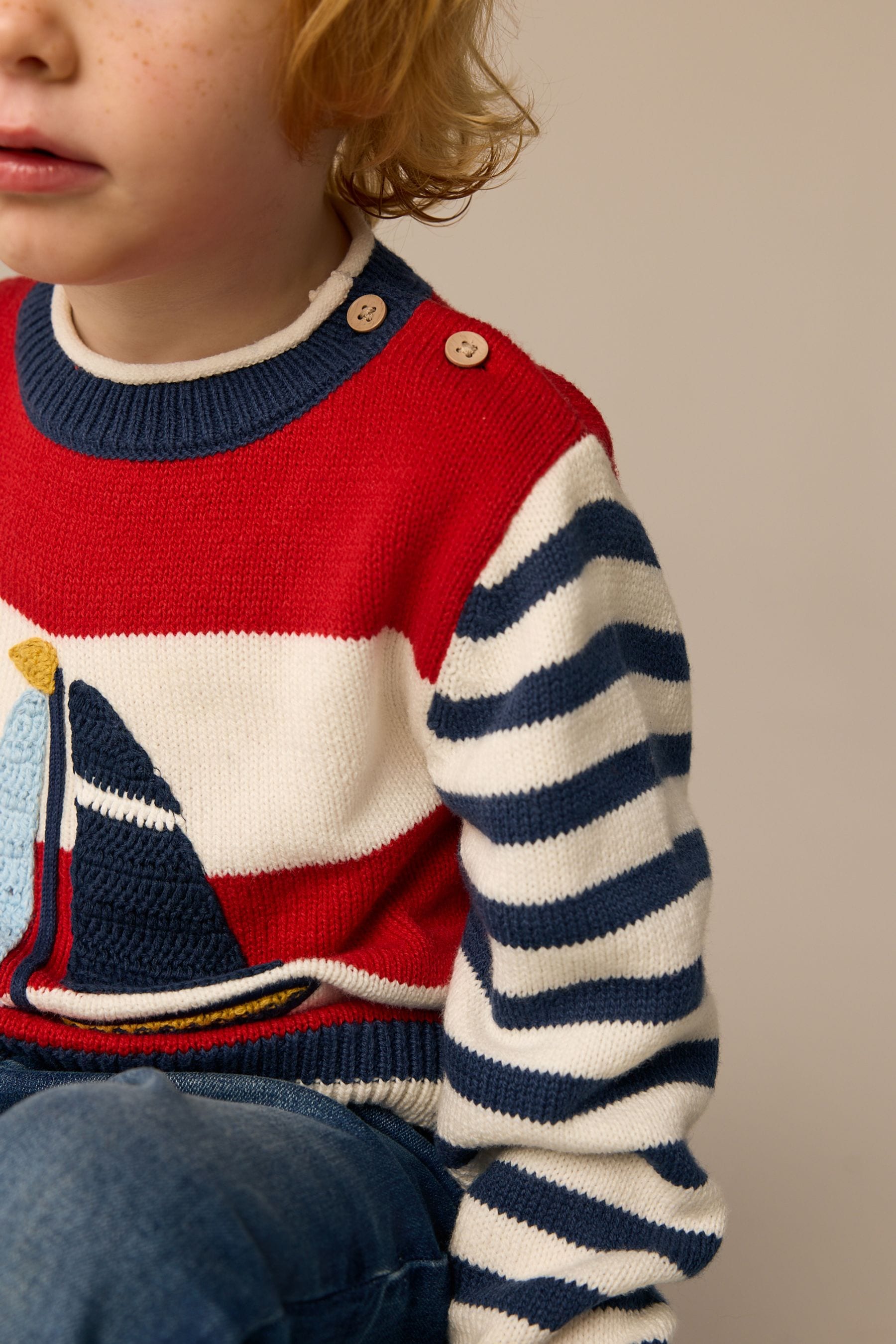 Boat Stripe Knitted Jumper (3mths-7yrs)