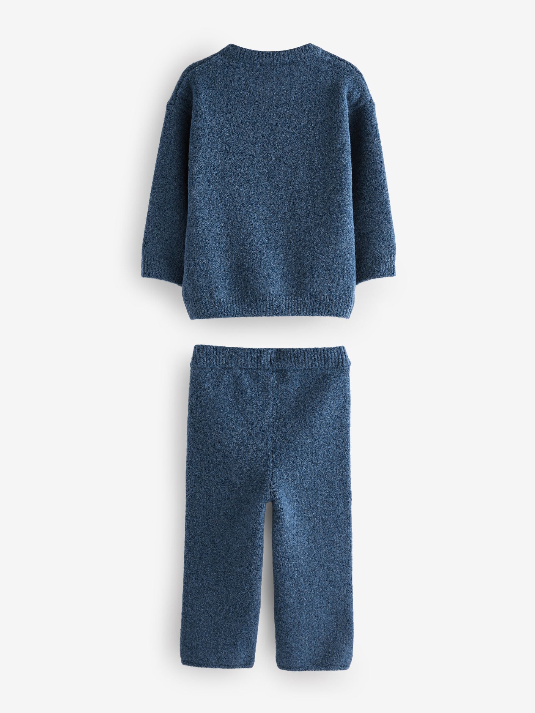 Navy Blue Knitted NYC Varsity Jumper and Joggers Set (3mths-7yrs)