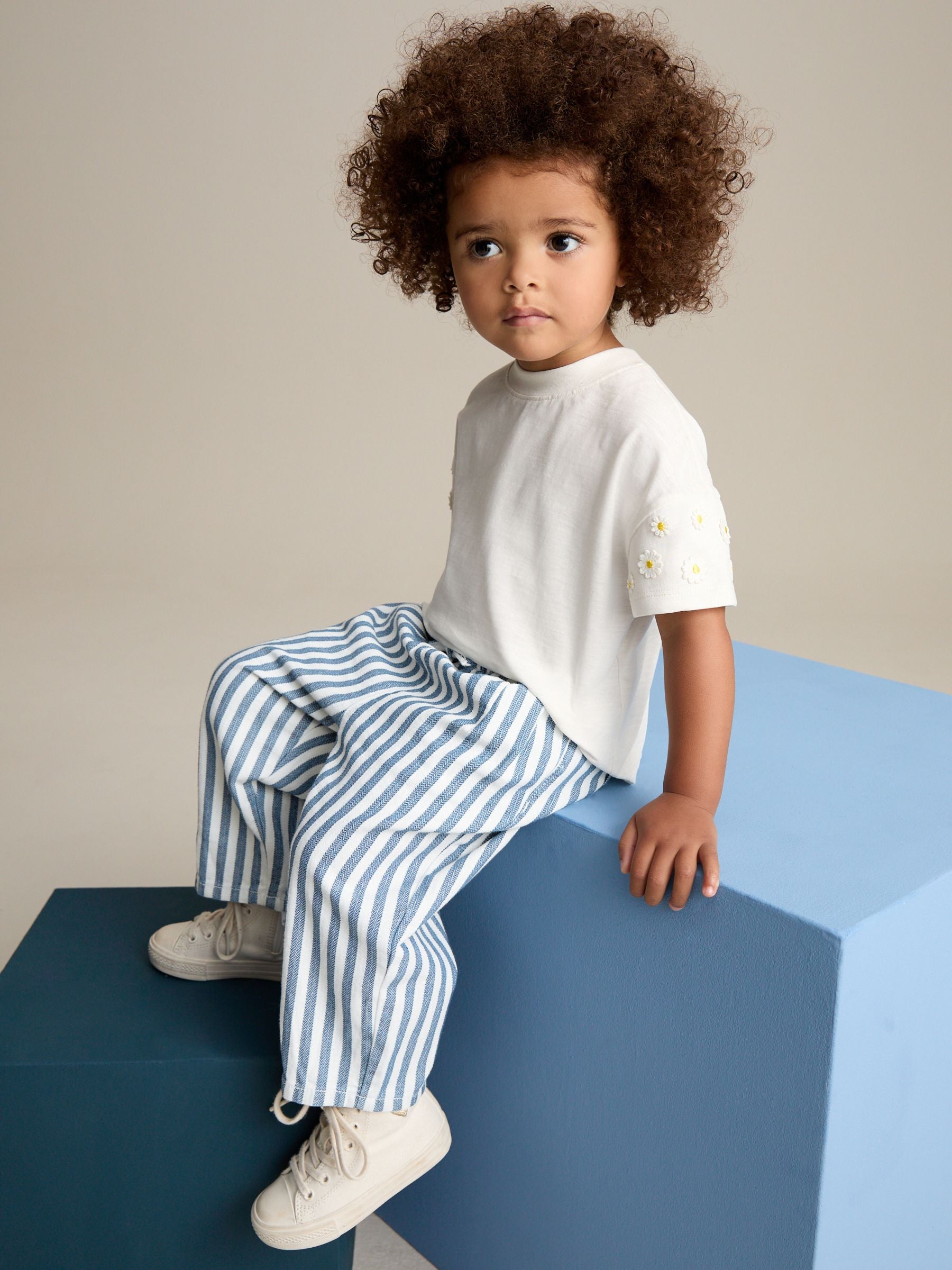 Stripe Slouch 100% Cotton Jeans (3mths-7yrs)