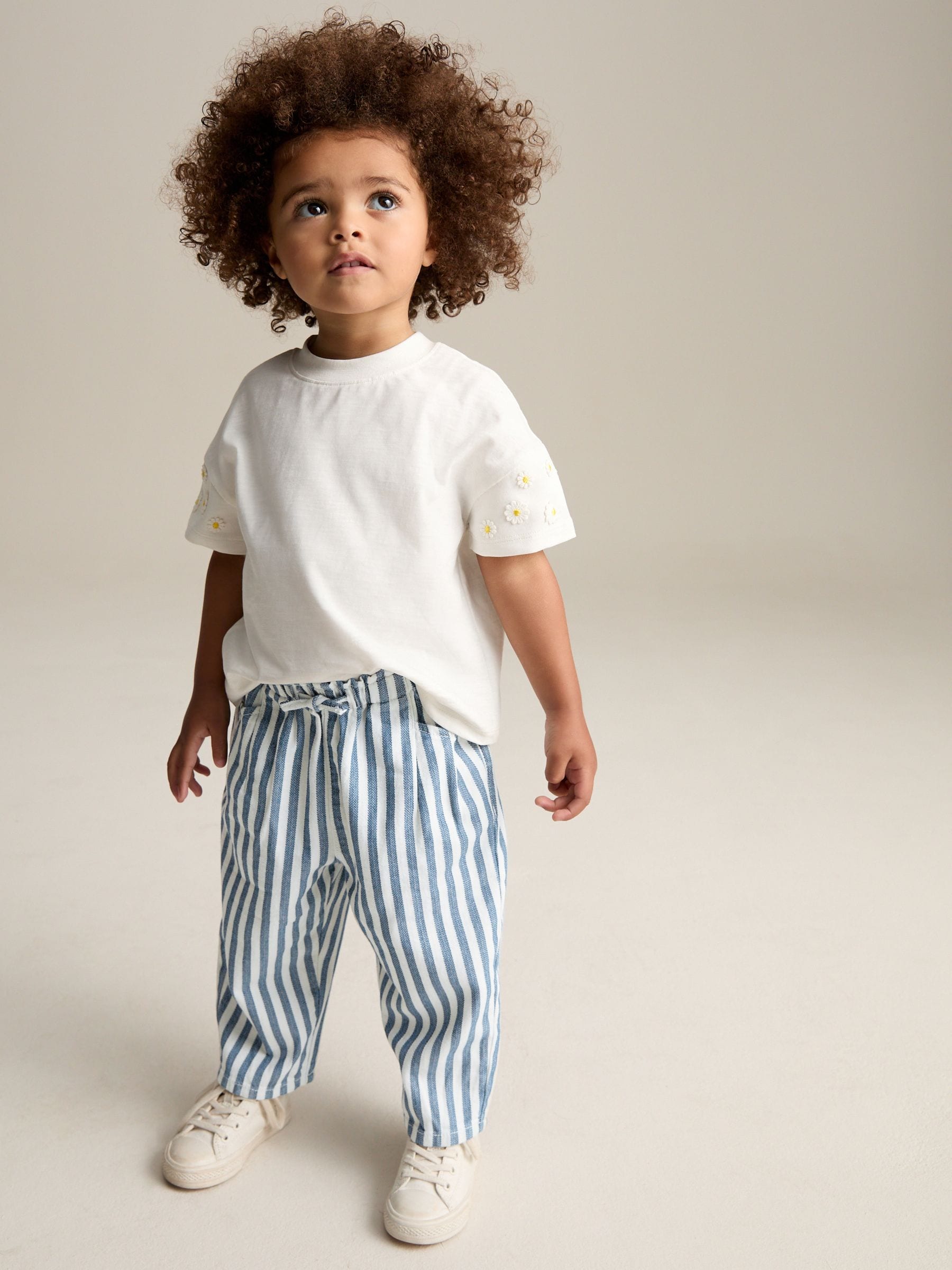 Stripe Slouch 100% Cotton Jeans (3mths-7yrs)