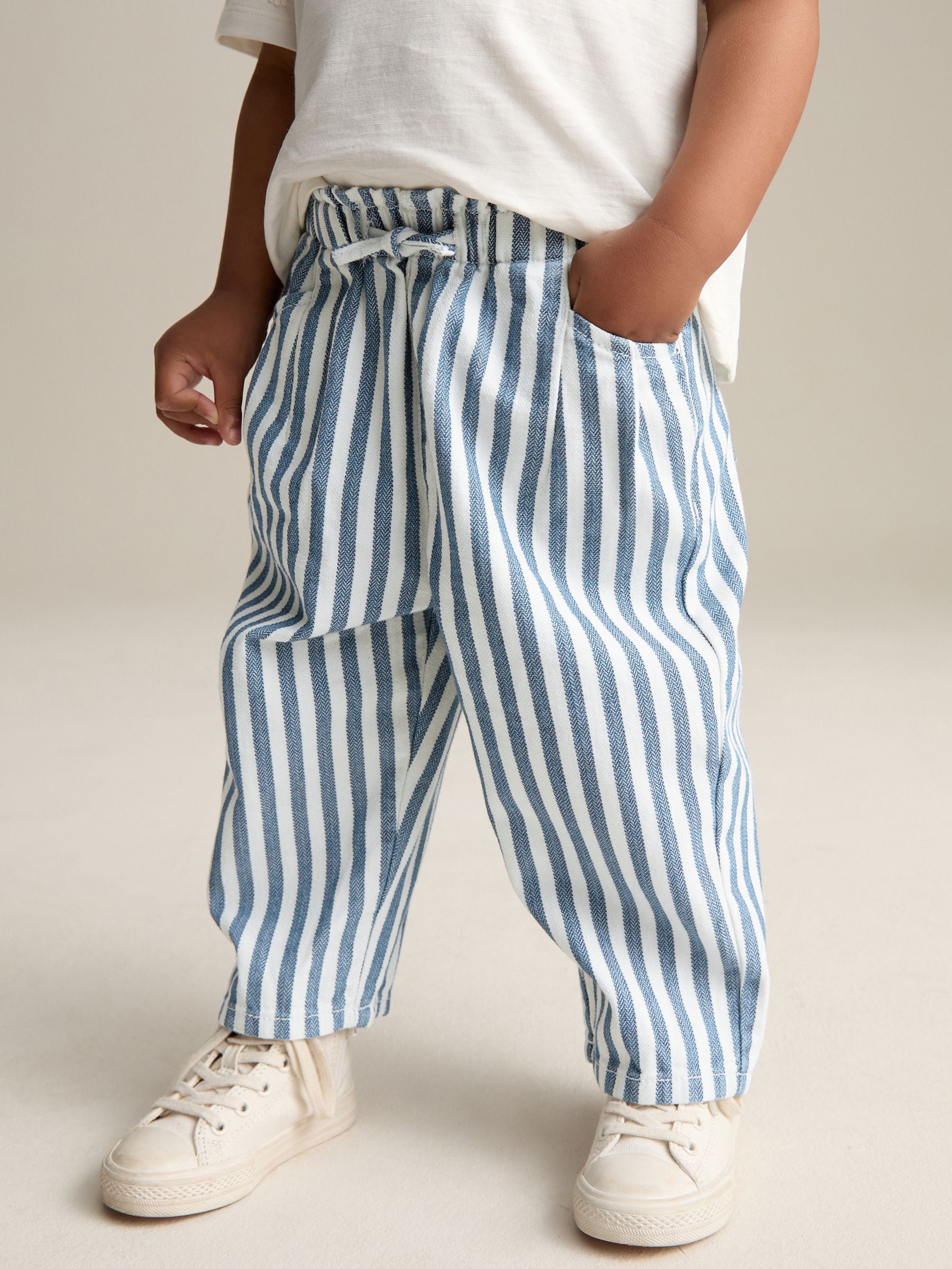 Stripe Slouch 100% Cotton Jeans (3mths-7yrs)