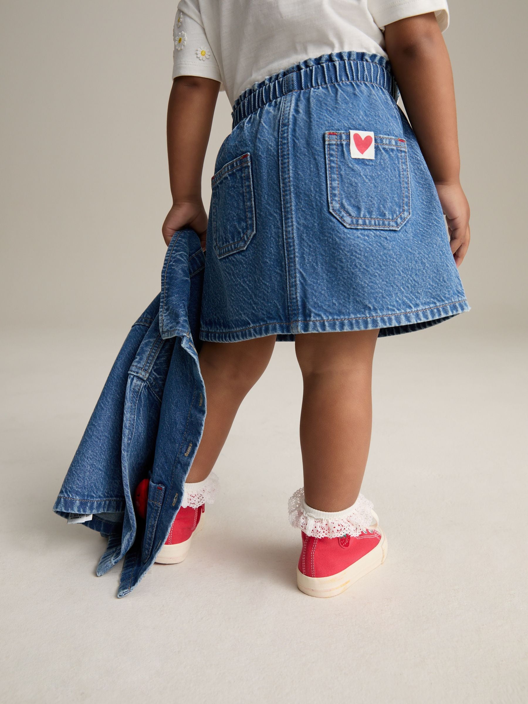 Denim Dark Wash Denim Shirt & Skirt Set (3mths-7yrs)