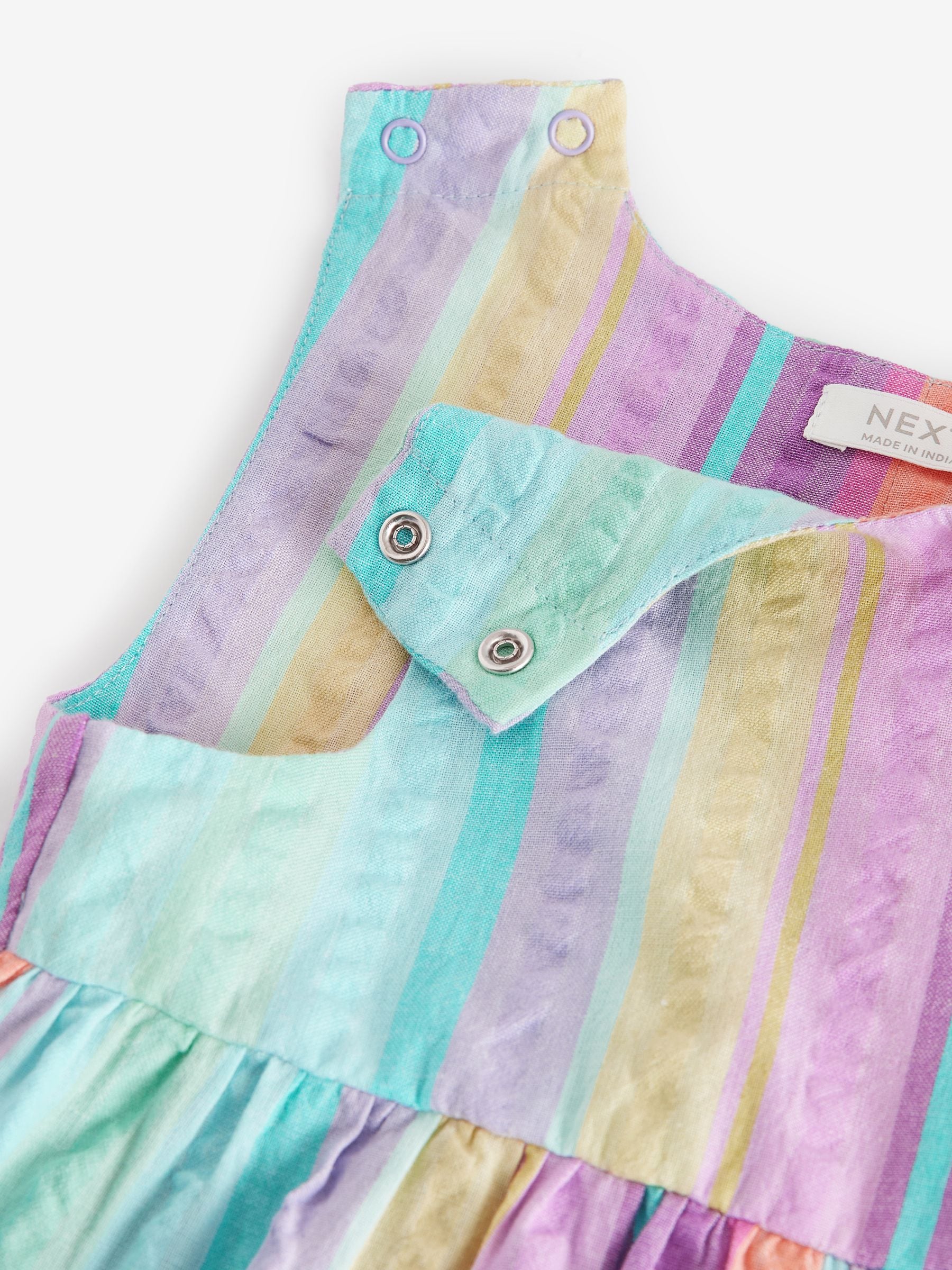 Rainbow 100% Cotton Sleeveless Playsuit (3mths-7yrs)