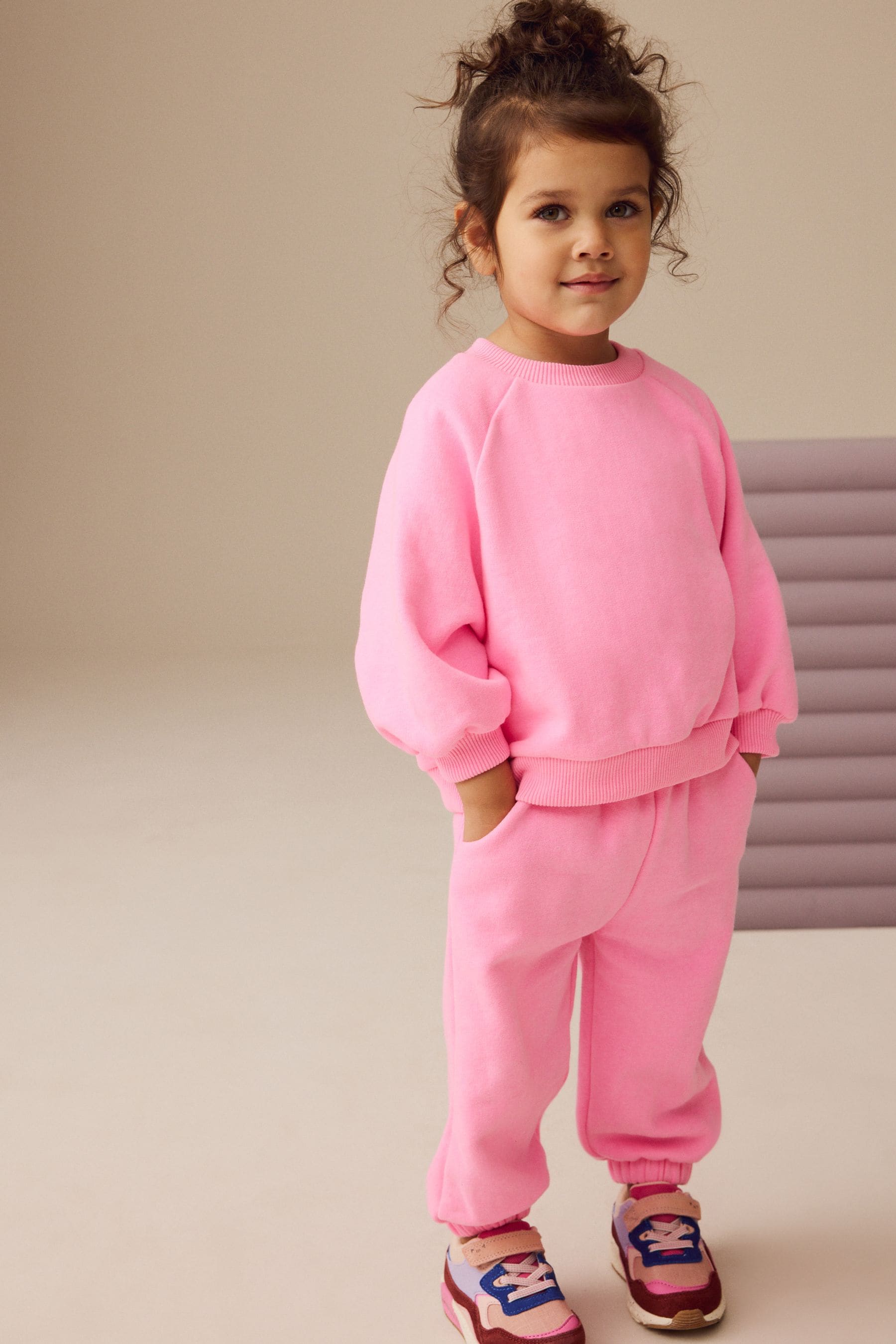 Pink Crew Sweatshirt (3mths-7yrs)