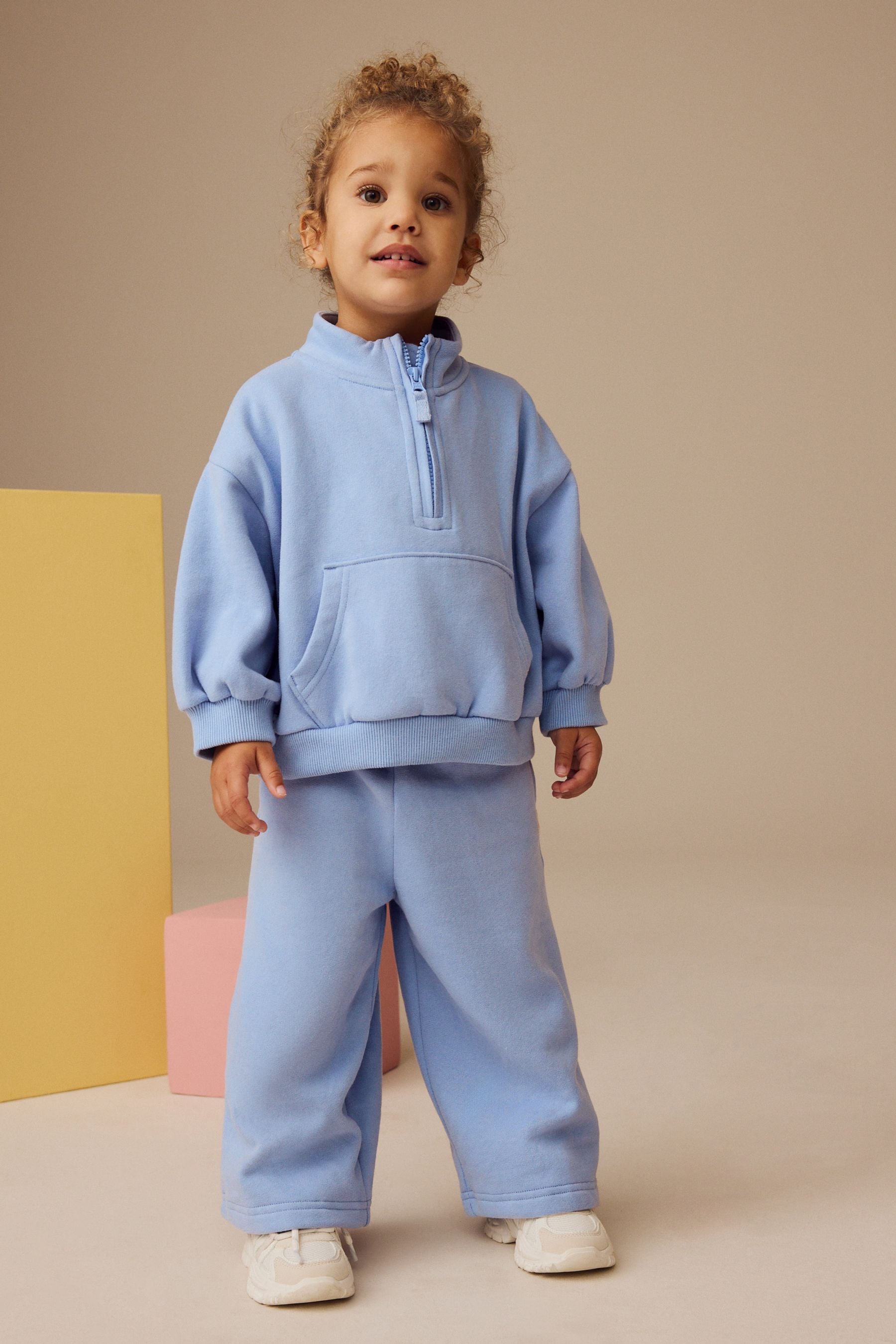 Blue Half Zip Sweatshirt (3mths-7yrs)