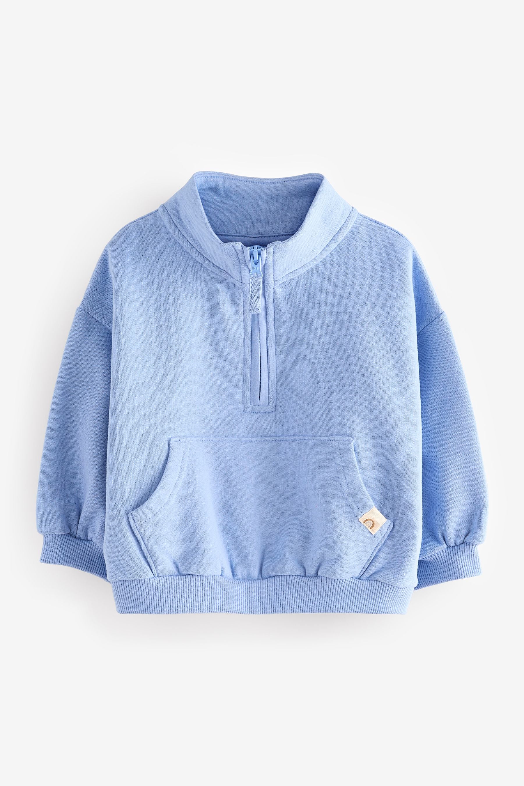 Blue Half Zip Sweatshirt (3mths-7yrs)