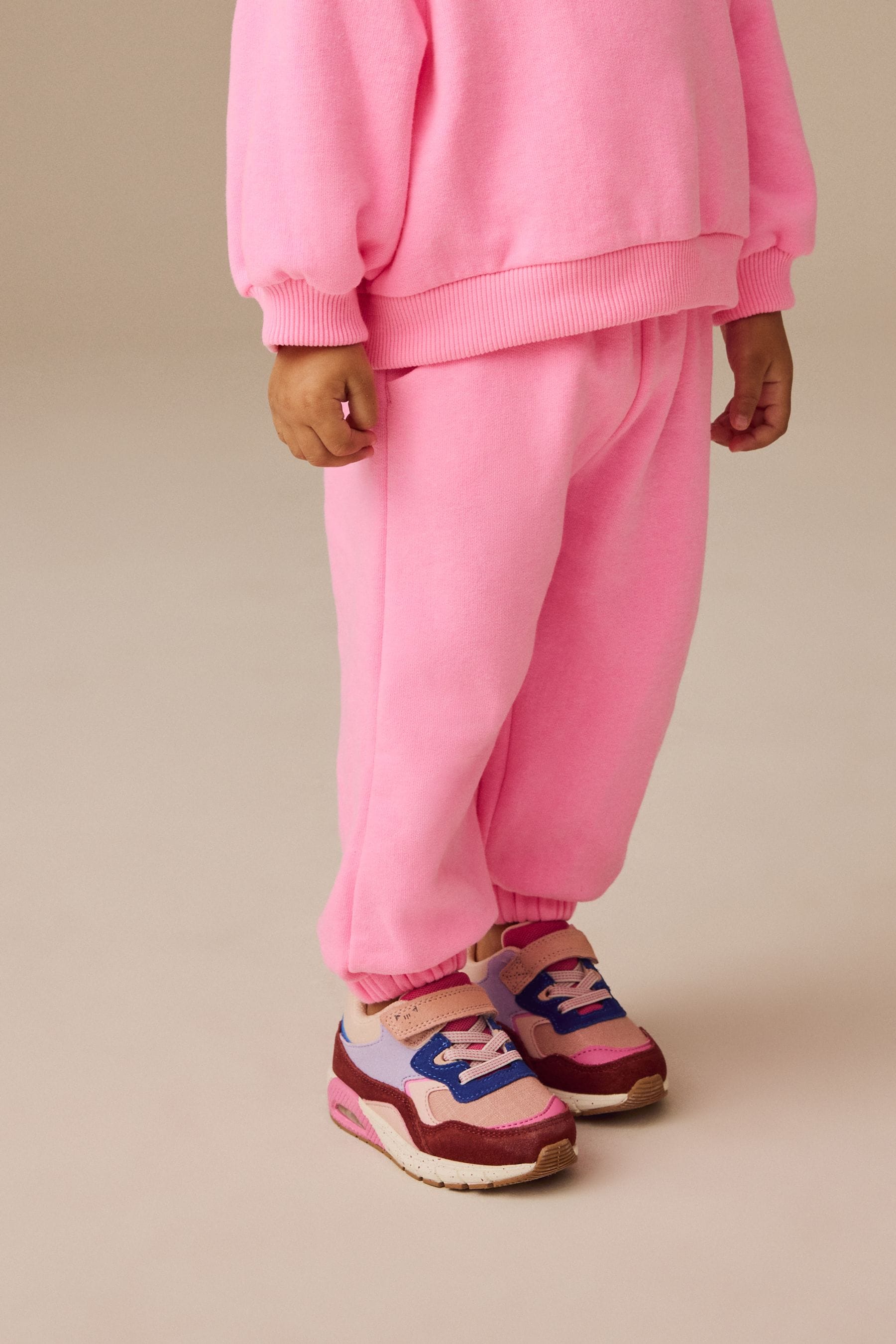 Fluro Pink Half Zip Sweatshirt (3mths-7yrs)