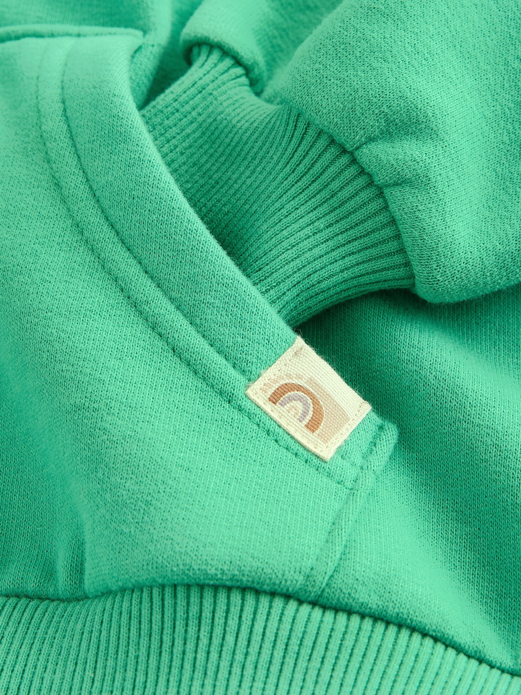 Green Zip Through Hoodie (3mths-7yrs)