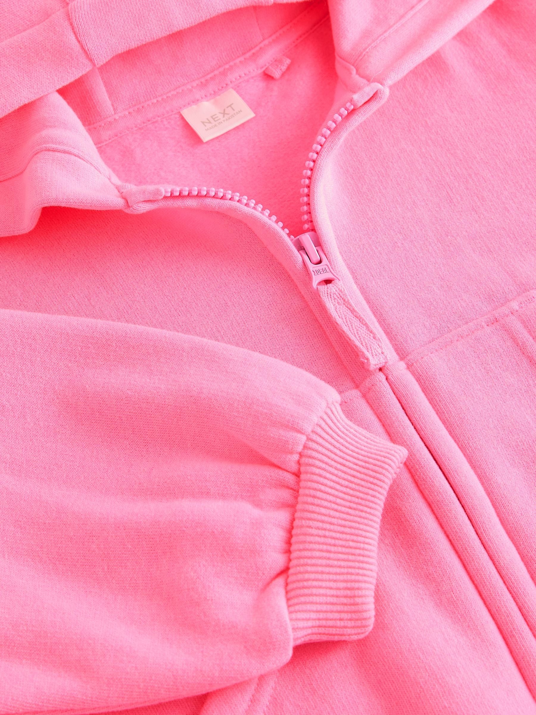 Pink Zip Through Hoodie (3mths-7yrs)