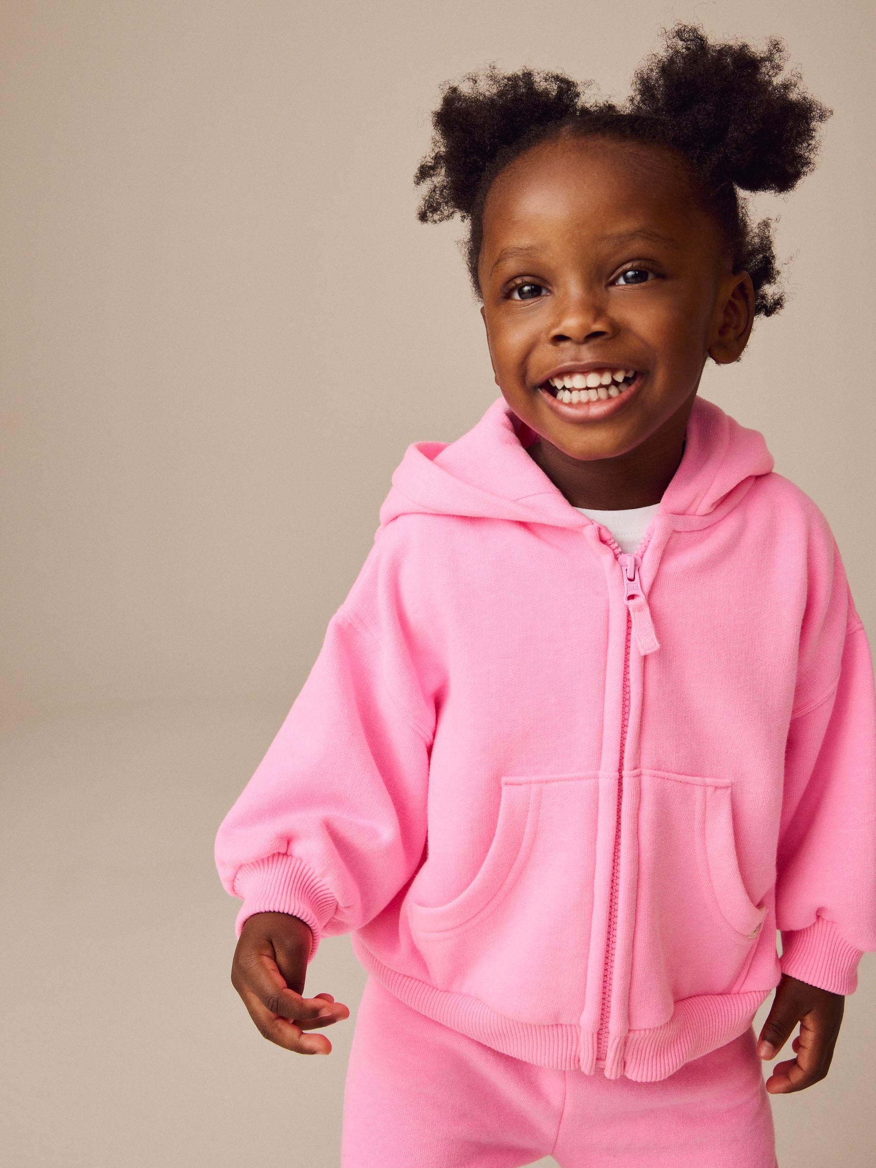 Pink Zip Through Hoodie (3mths-7yrs)