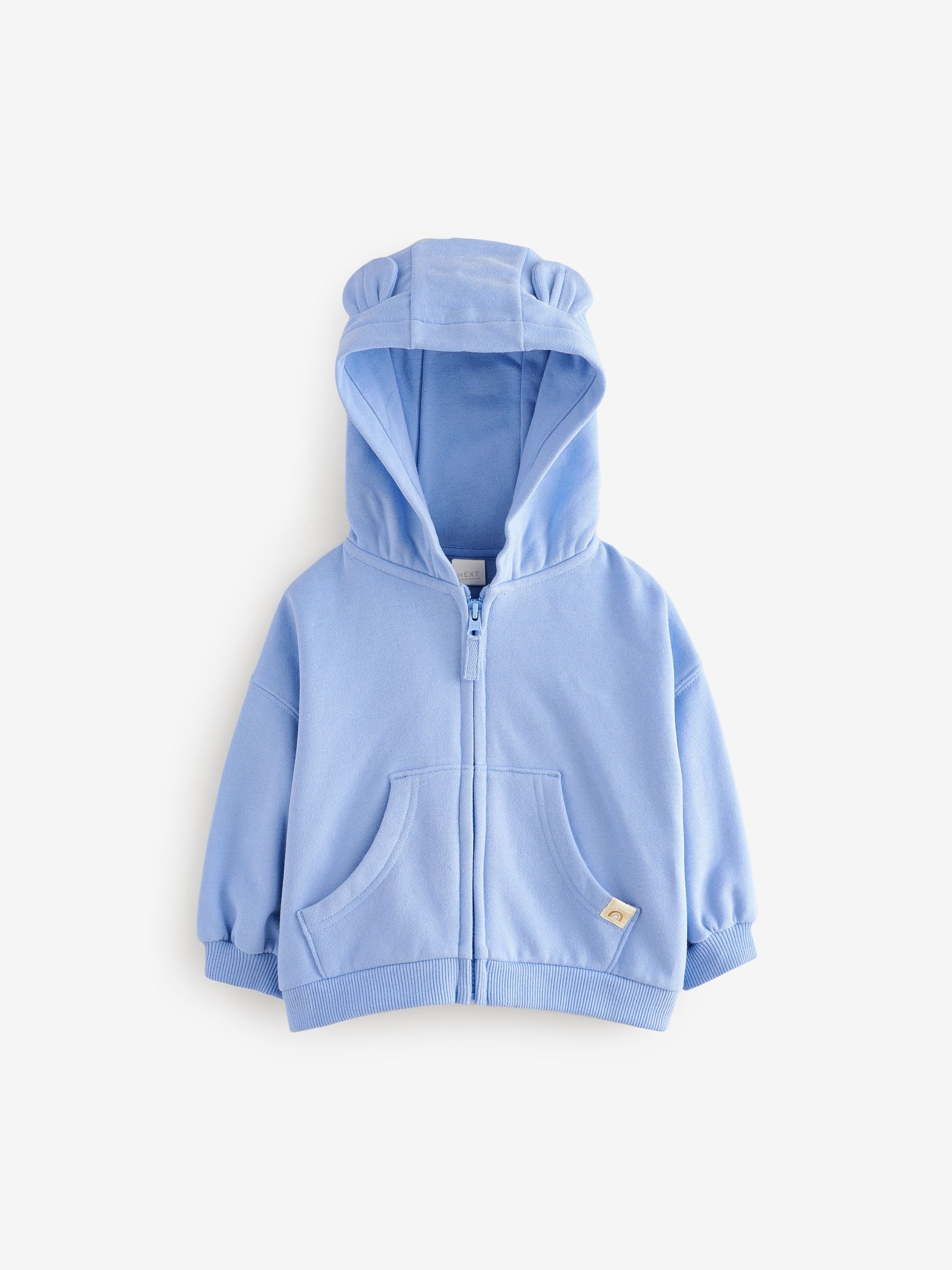 Blue Zip Through Hoodie (3mths-7yrs)