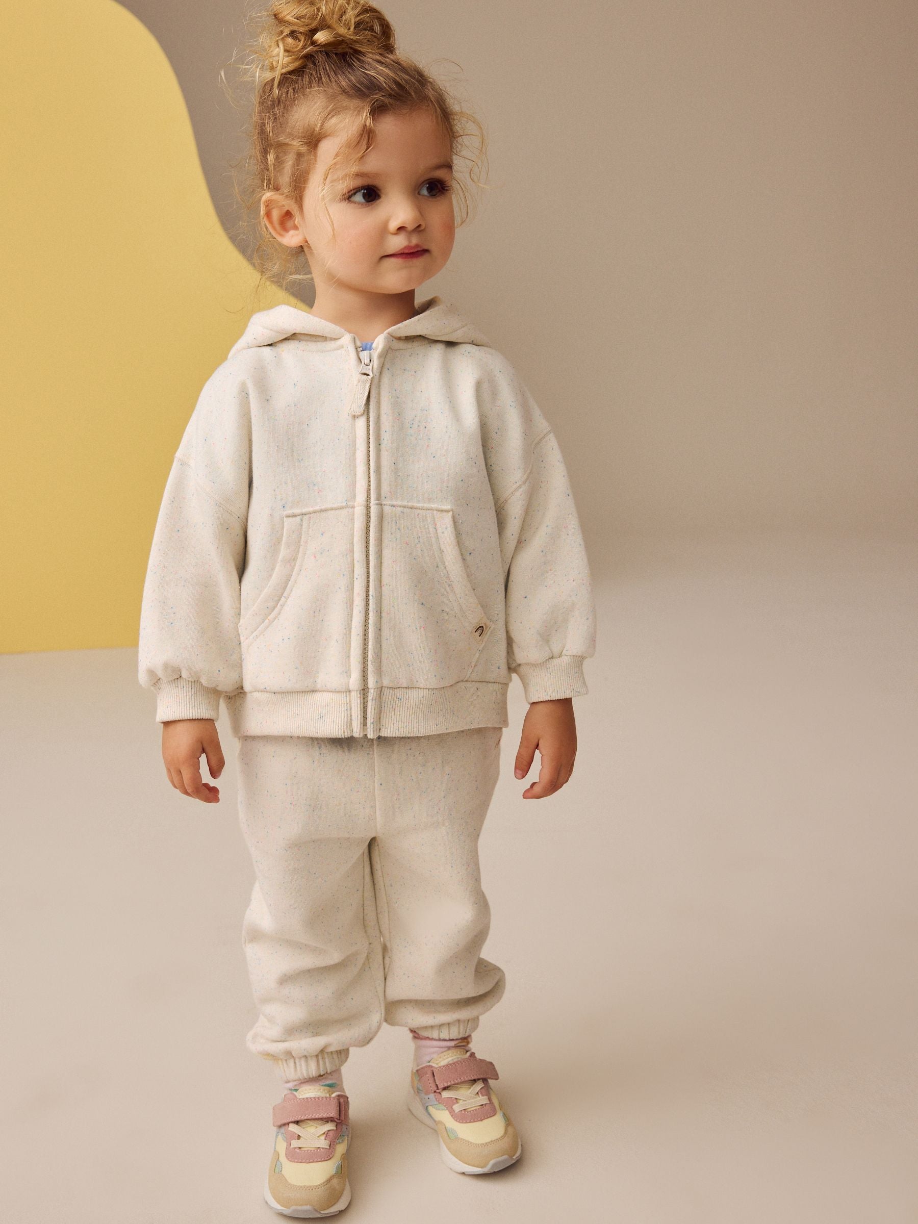 Oatmeal Zip Through Hoodie (3mths-7yrs)