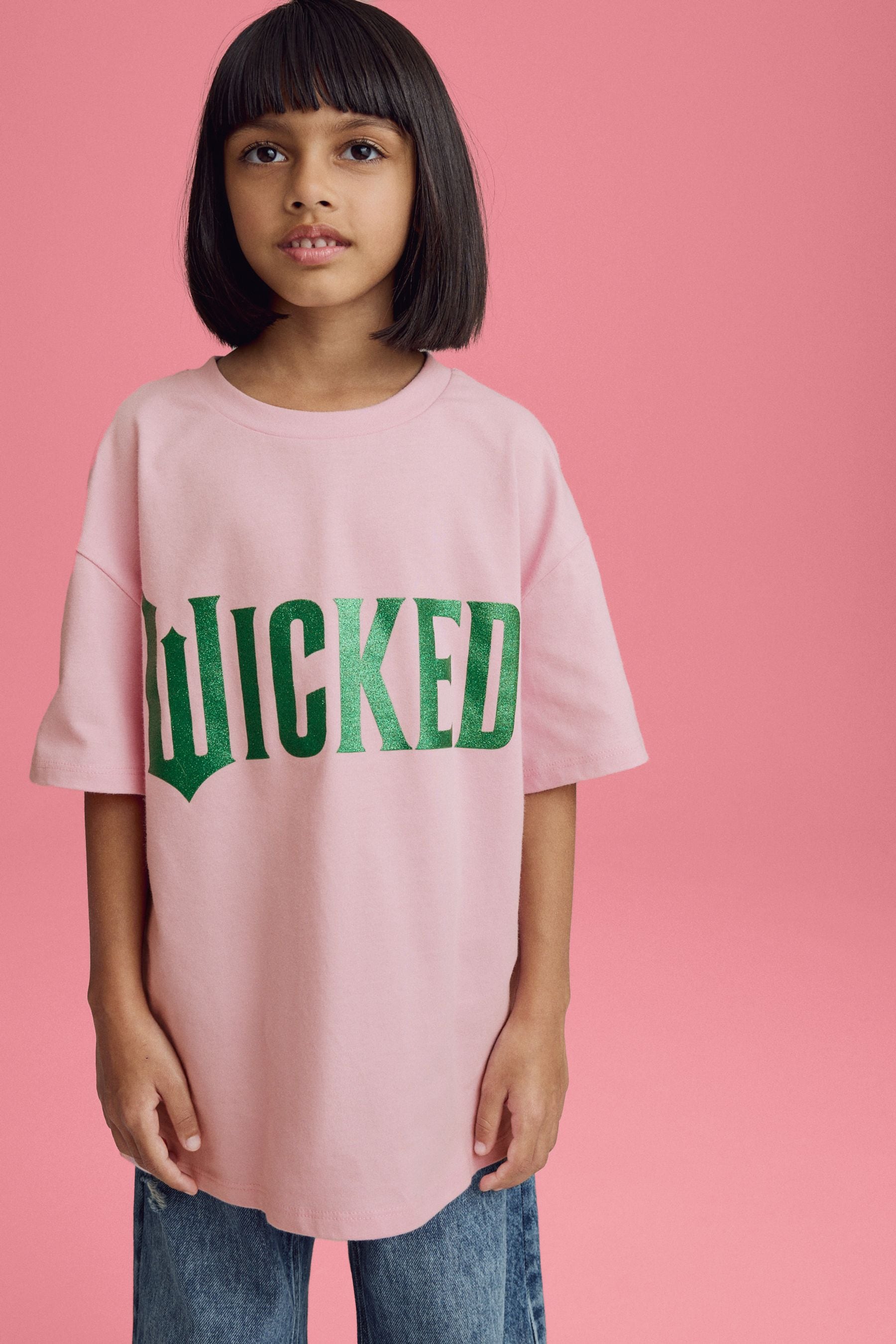 Pink Wicked Oversized 100% Cotton T-Shirt (6-16yrs)