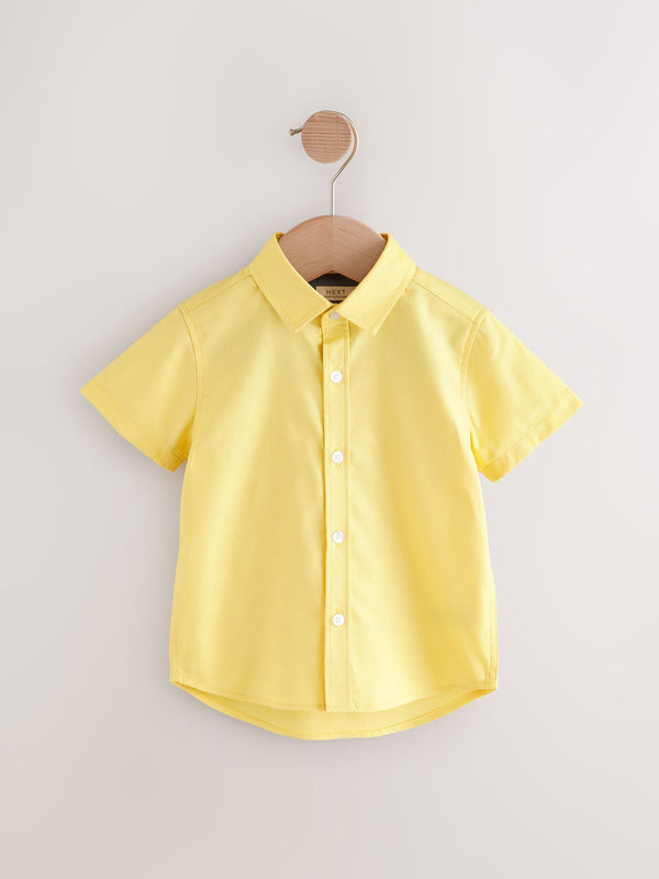 Yellow Short Sleeve Oxford Shirt (3mths-7yrs)