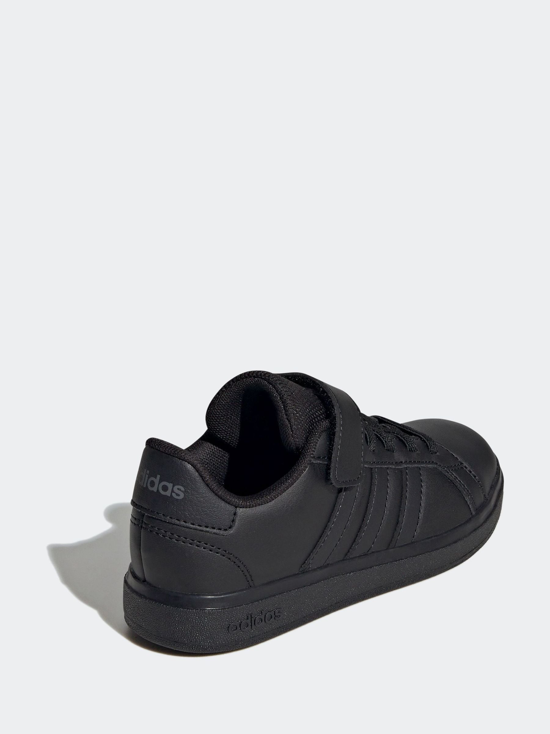 adidas dark black Kids Grand Court 2.0 Shoes