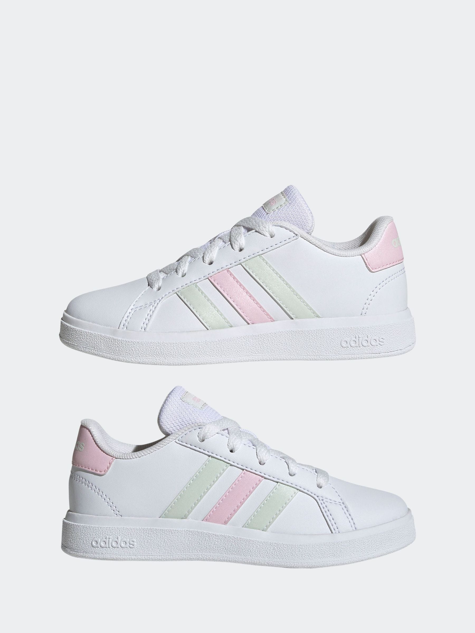 adidas Pink white Gazelle Trainers