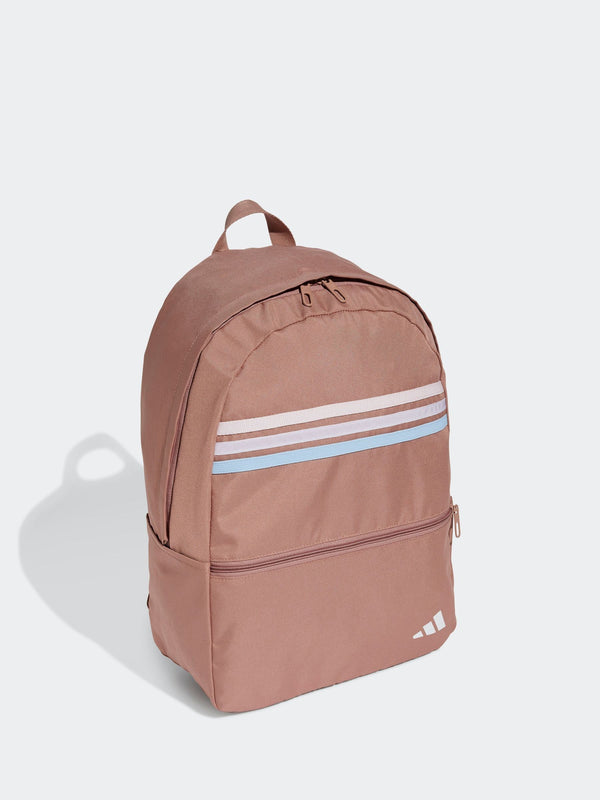 adidas Red Classic 3 Stripe Backpack