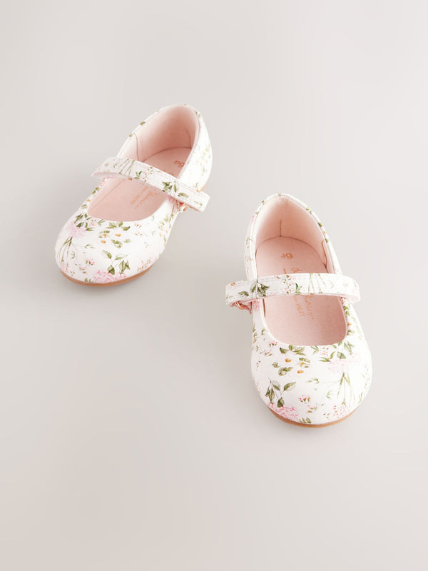 Floral Standard Fit (F) Mary Jane Touch Fastening Occasion Shoes