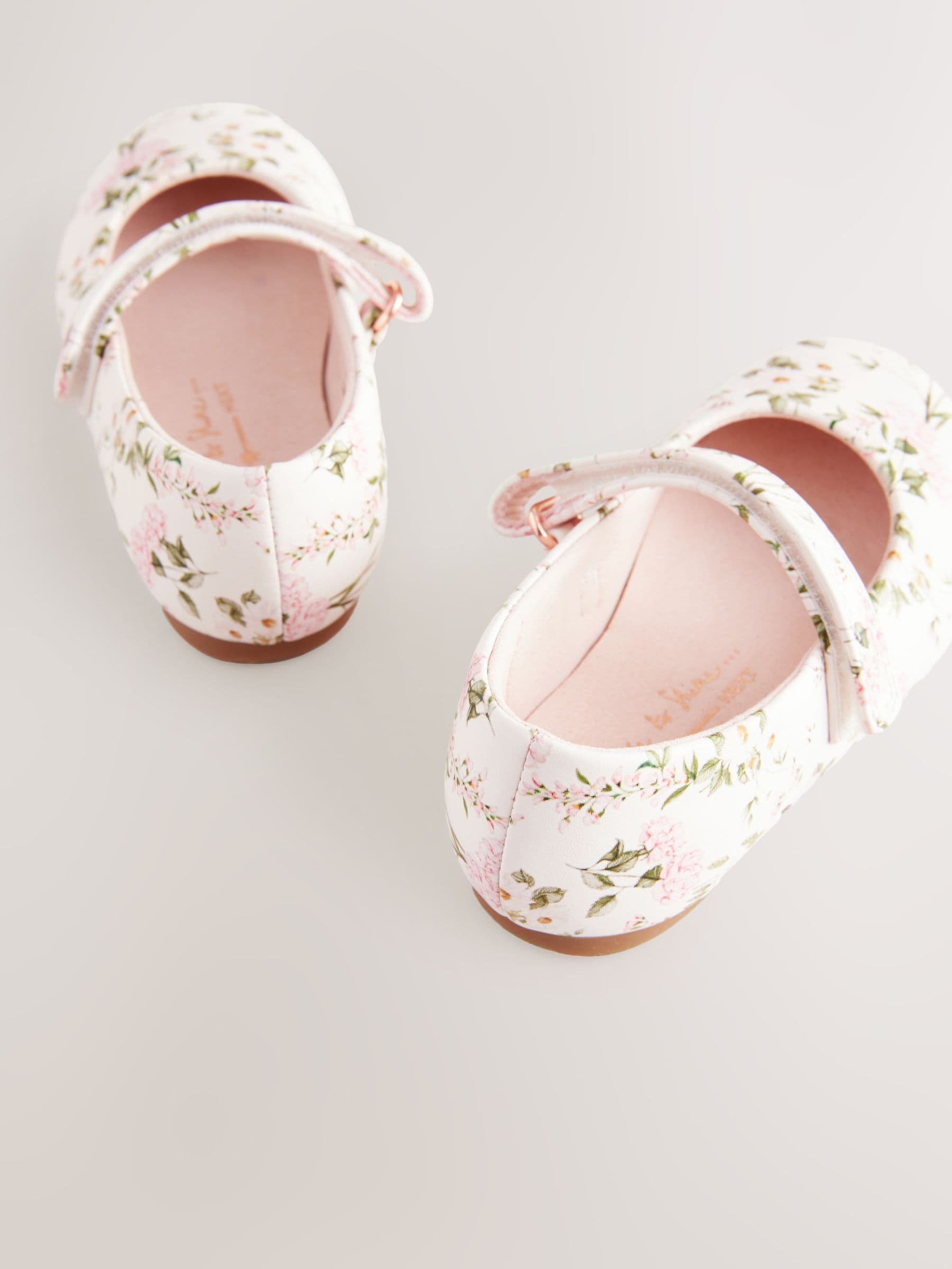 Floral Standard Fit (F) Mary Jane Touch Fastening Occasion Shoes