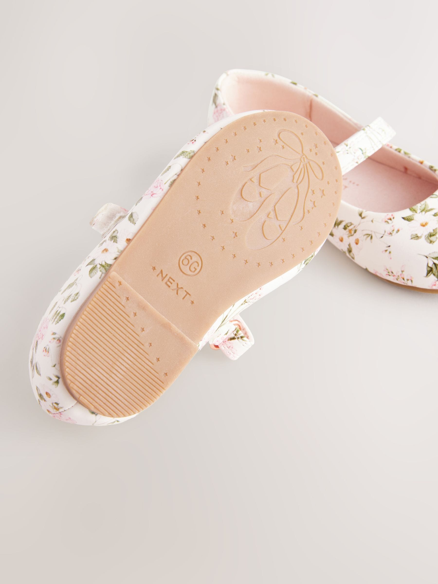 Floral Standard Fit (F) Mary Jane Touch Fastening Occasion Shoes