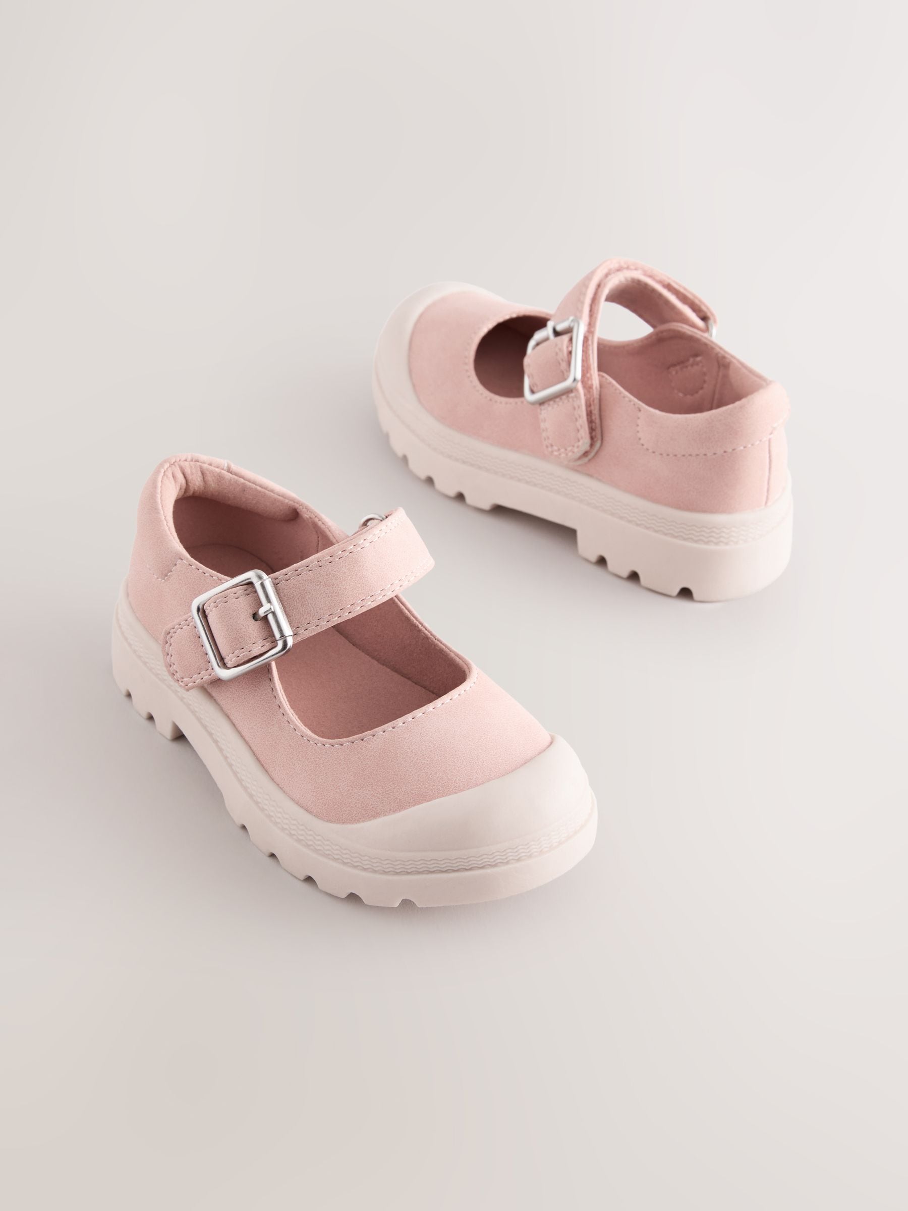 Pink Chunky Mary Jane Shoes