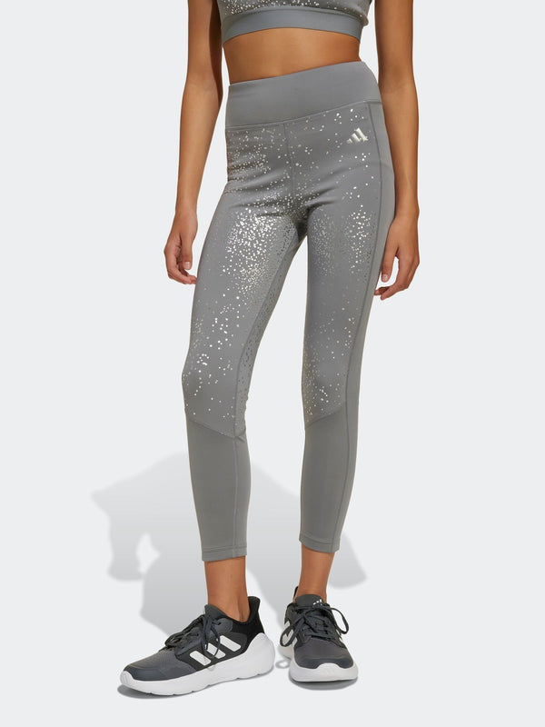 adidas Grey Optime Glam 7/8 Leggings