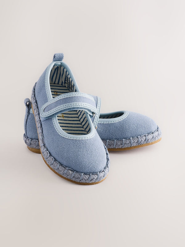 Blue Touch Fastening Espadrilles Shoes