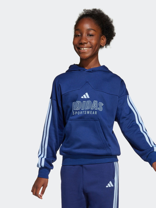 adidas Blue House of Tiro Fleece Hoodie