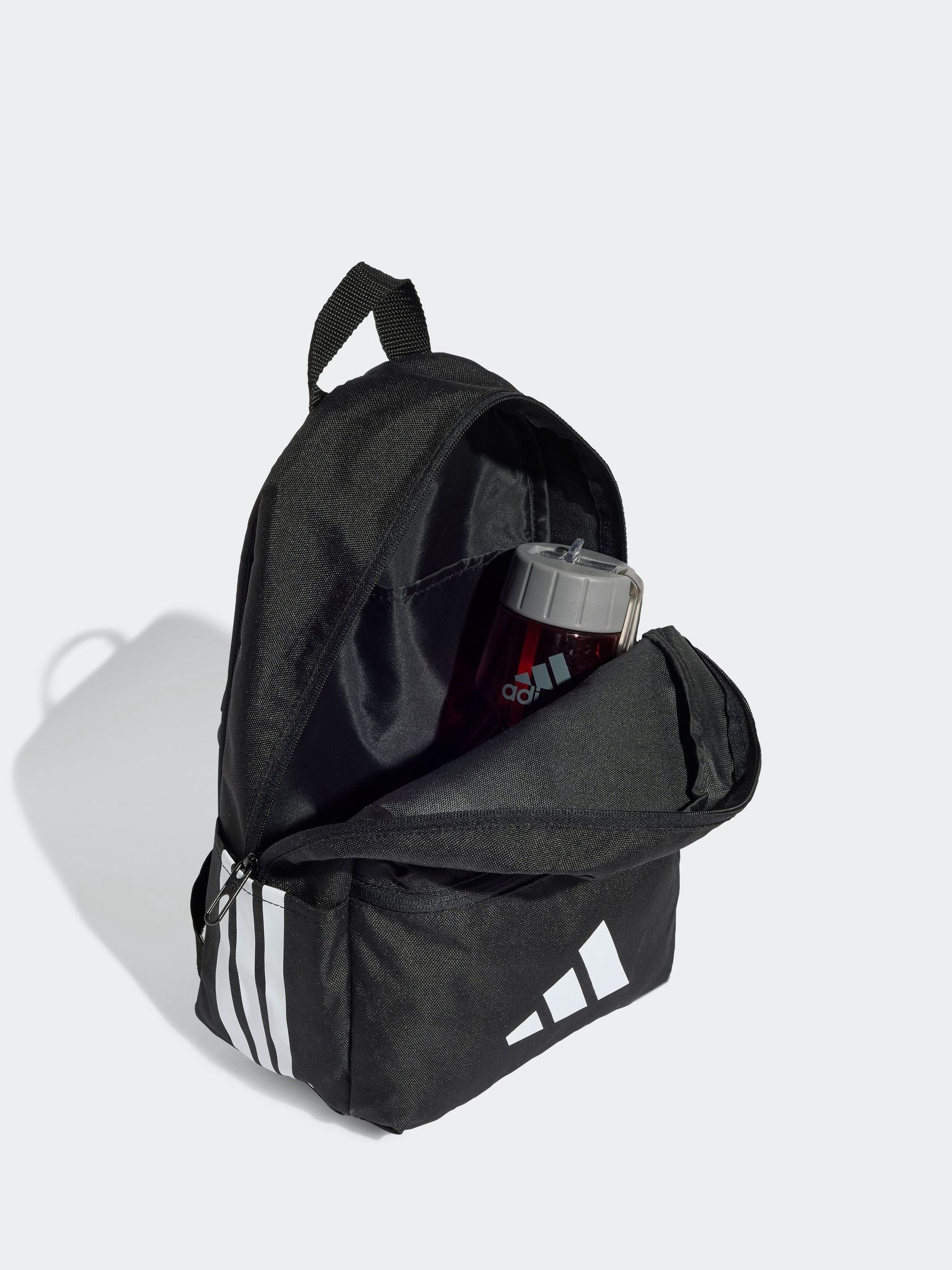 adidas Black 3 Bar Kids Backpack