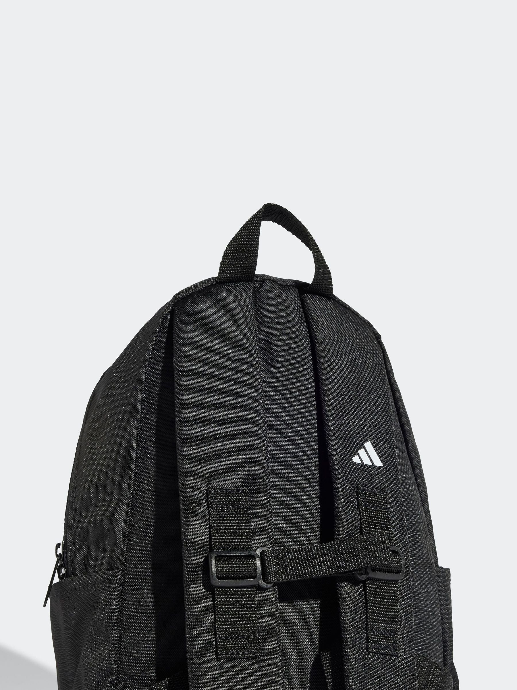 adidas Black 3 Bar Kids Backpack