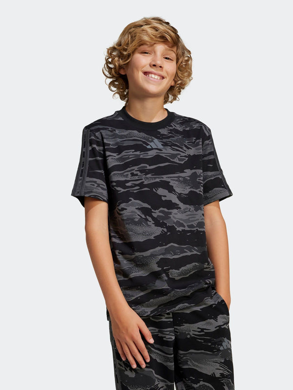 adidas Black Camo 100% Cotton T-Shirt