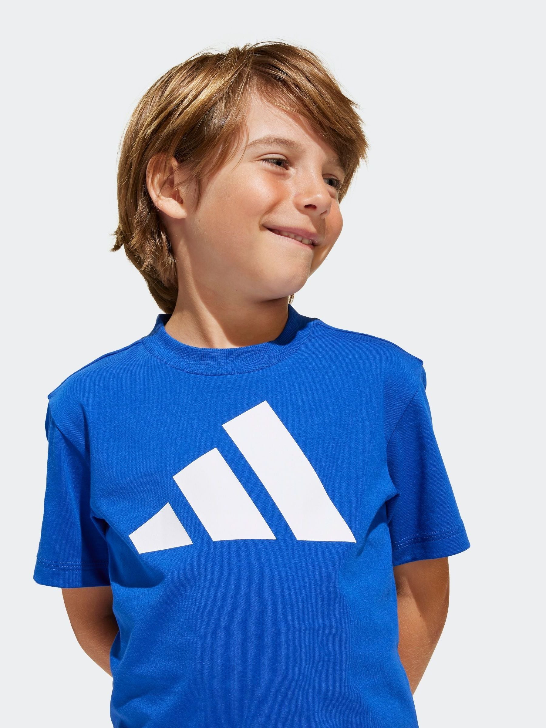 adidas Blue 100% Cotton T-Shirt