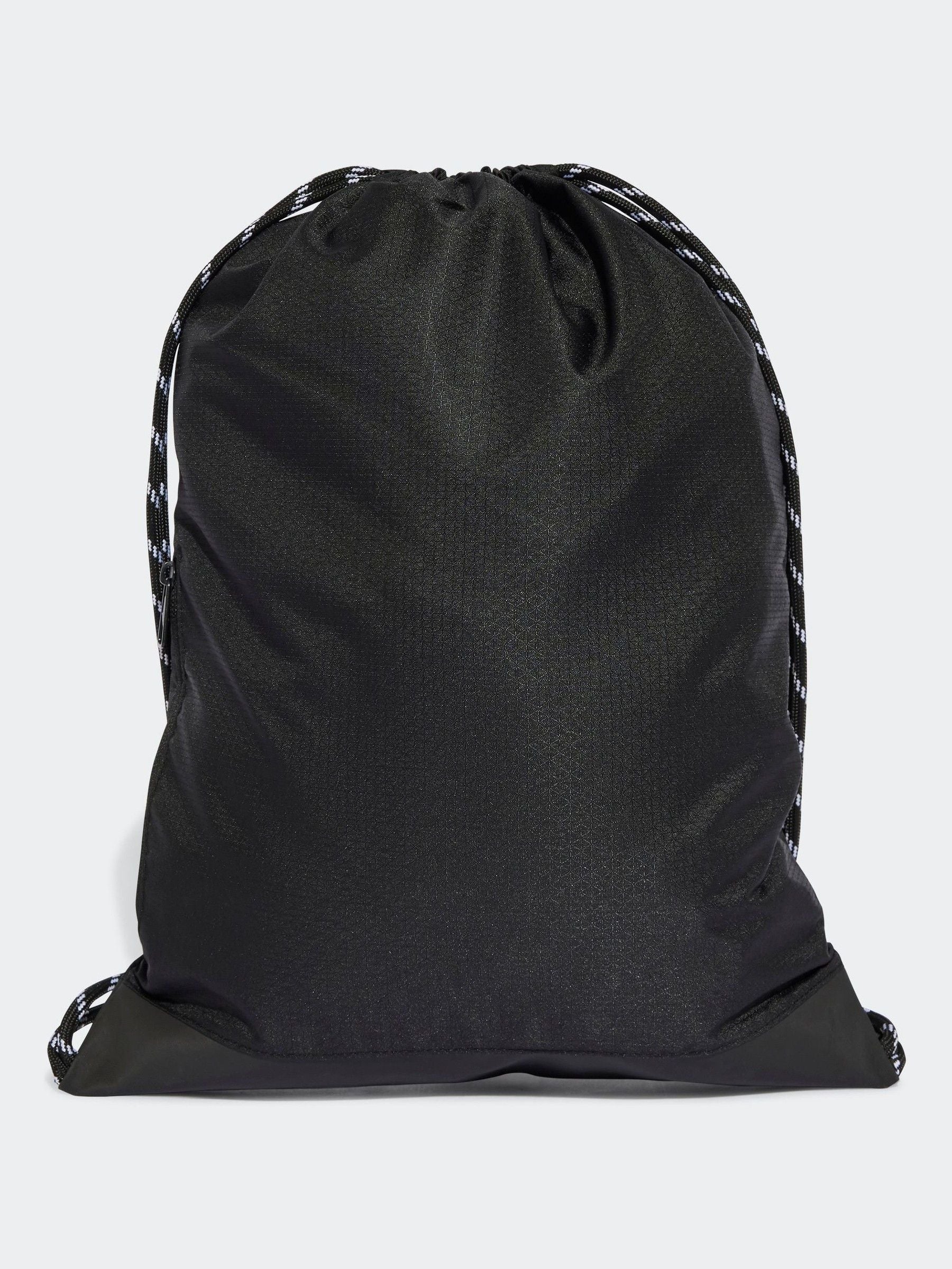 adidas Black 3 Stripe Gymsack