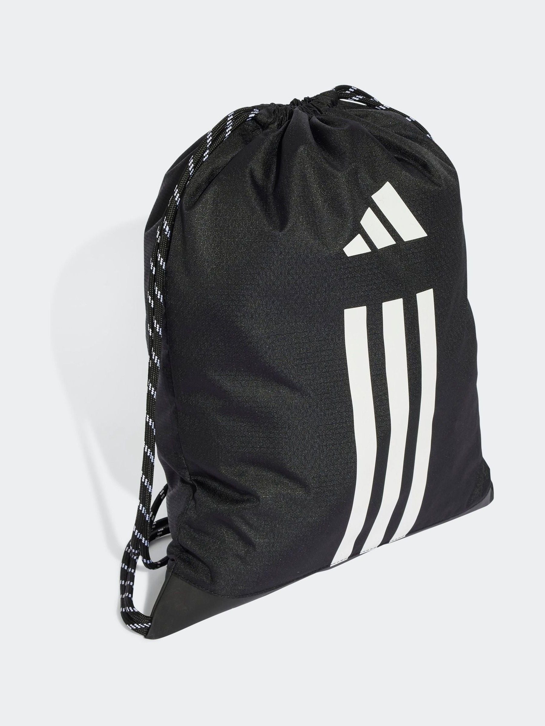 adidas Black 3 Stripe Gymsack