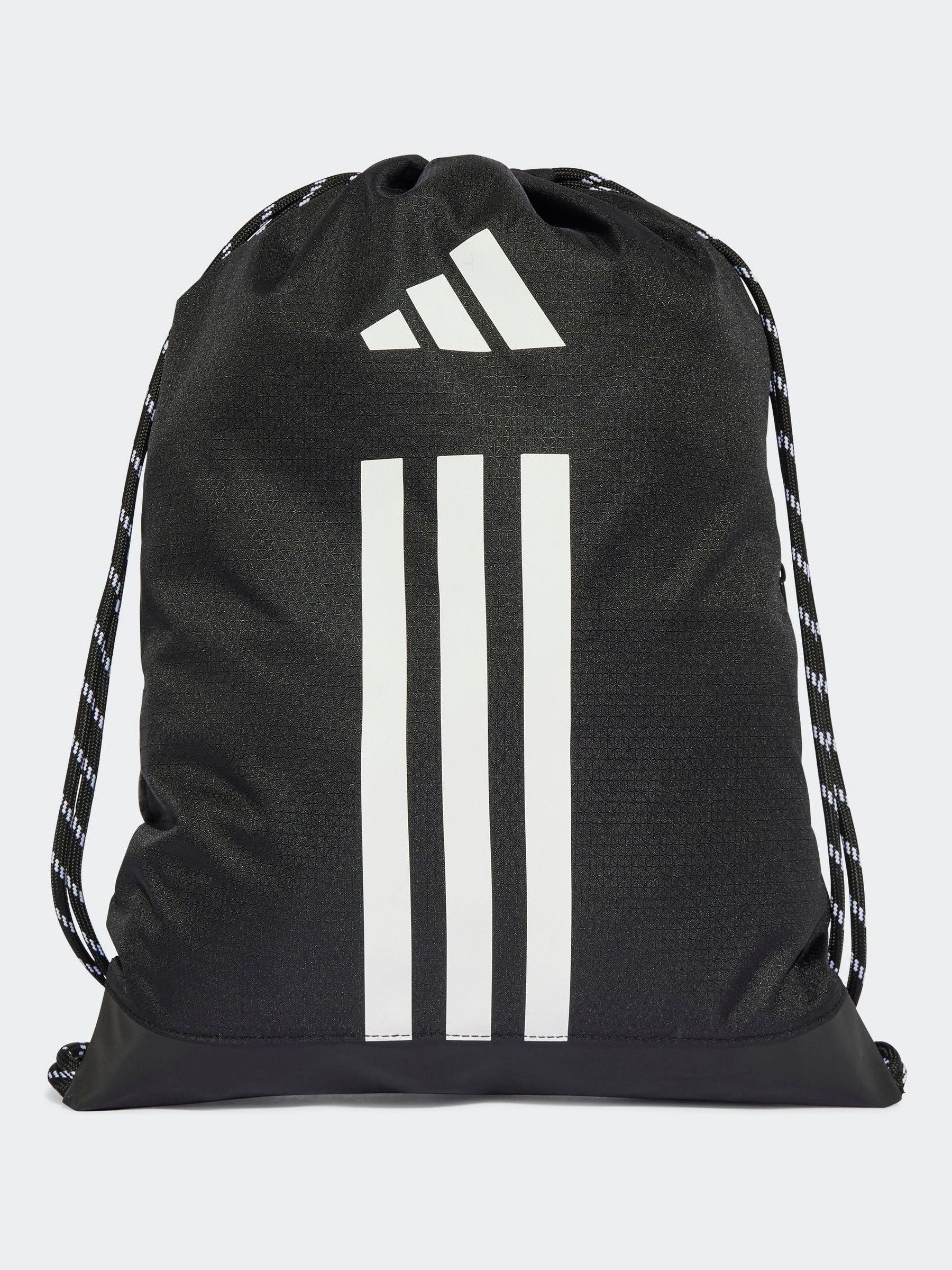 adidas Black 3 Stripe Gymsack