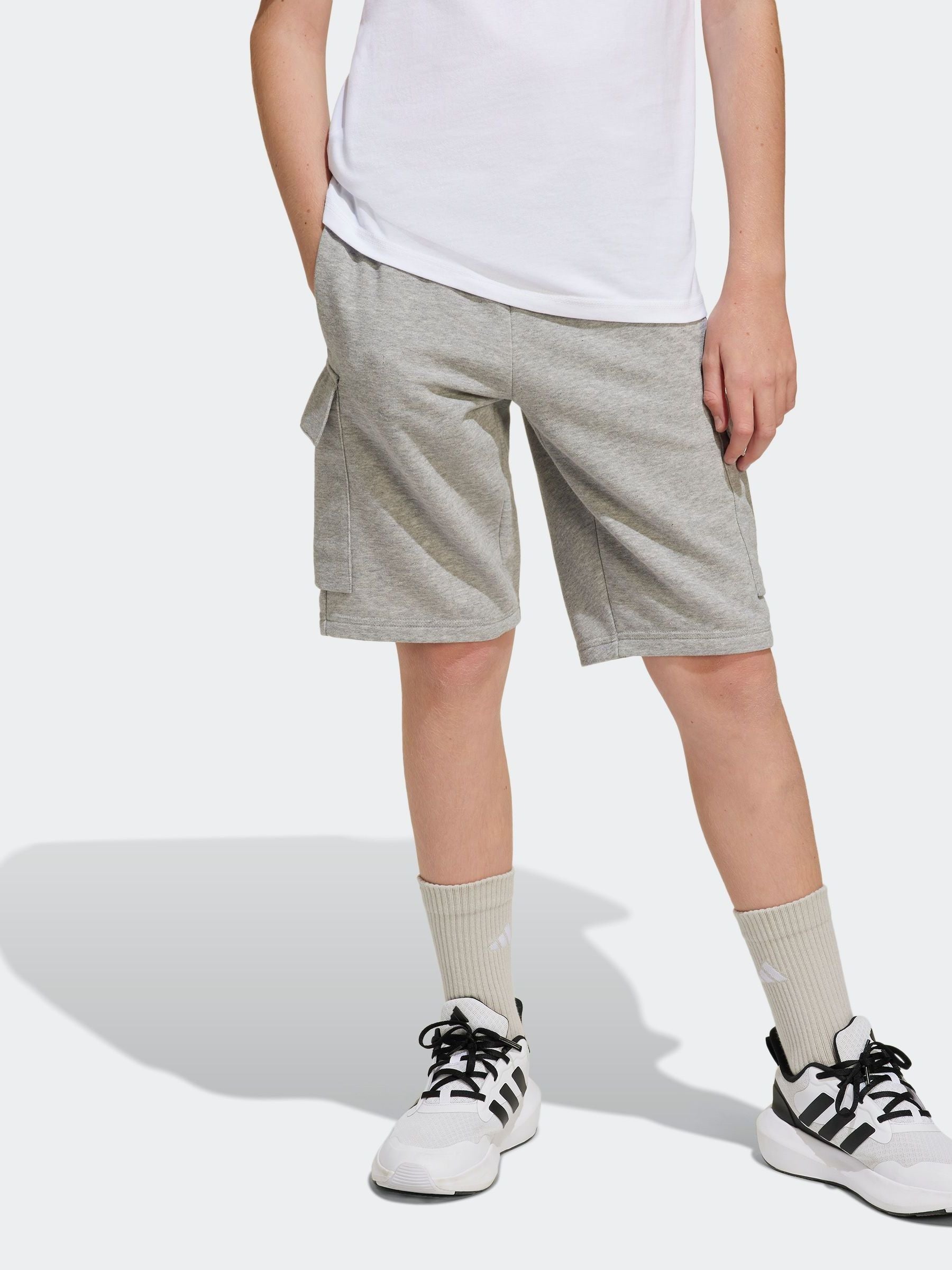 adidas Grey Essentials Cargo Shorts