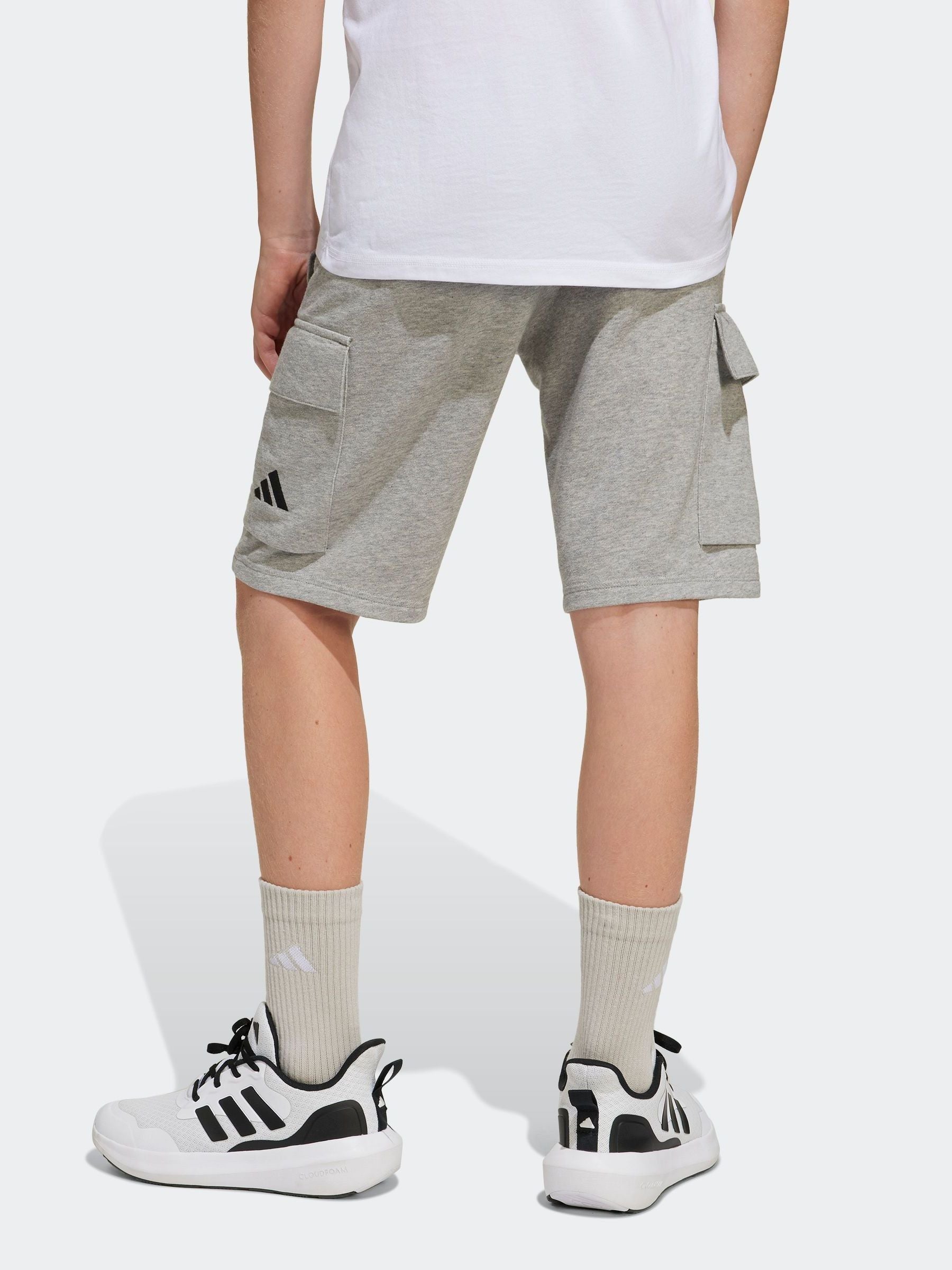 adidas Grey Essentials Cargo Shorts