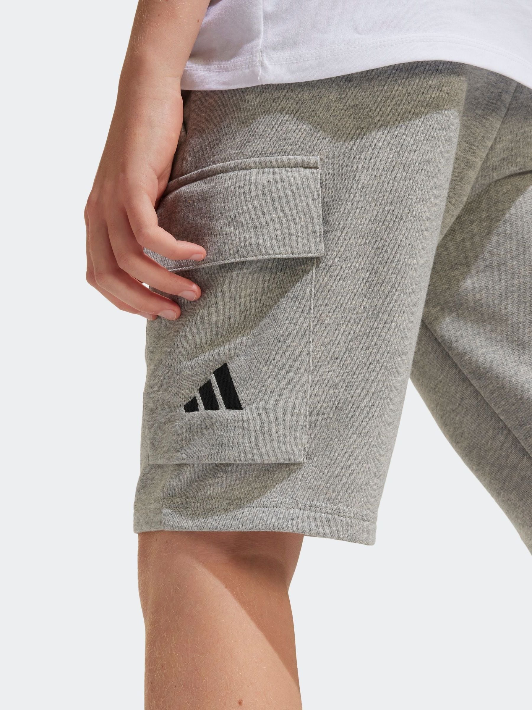 adidas Grey Essentials Cargo Shorts